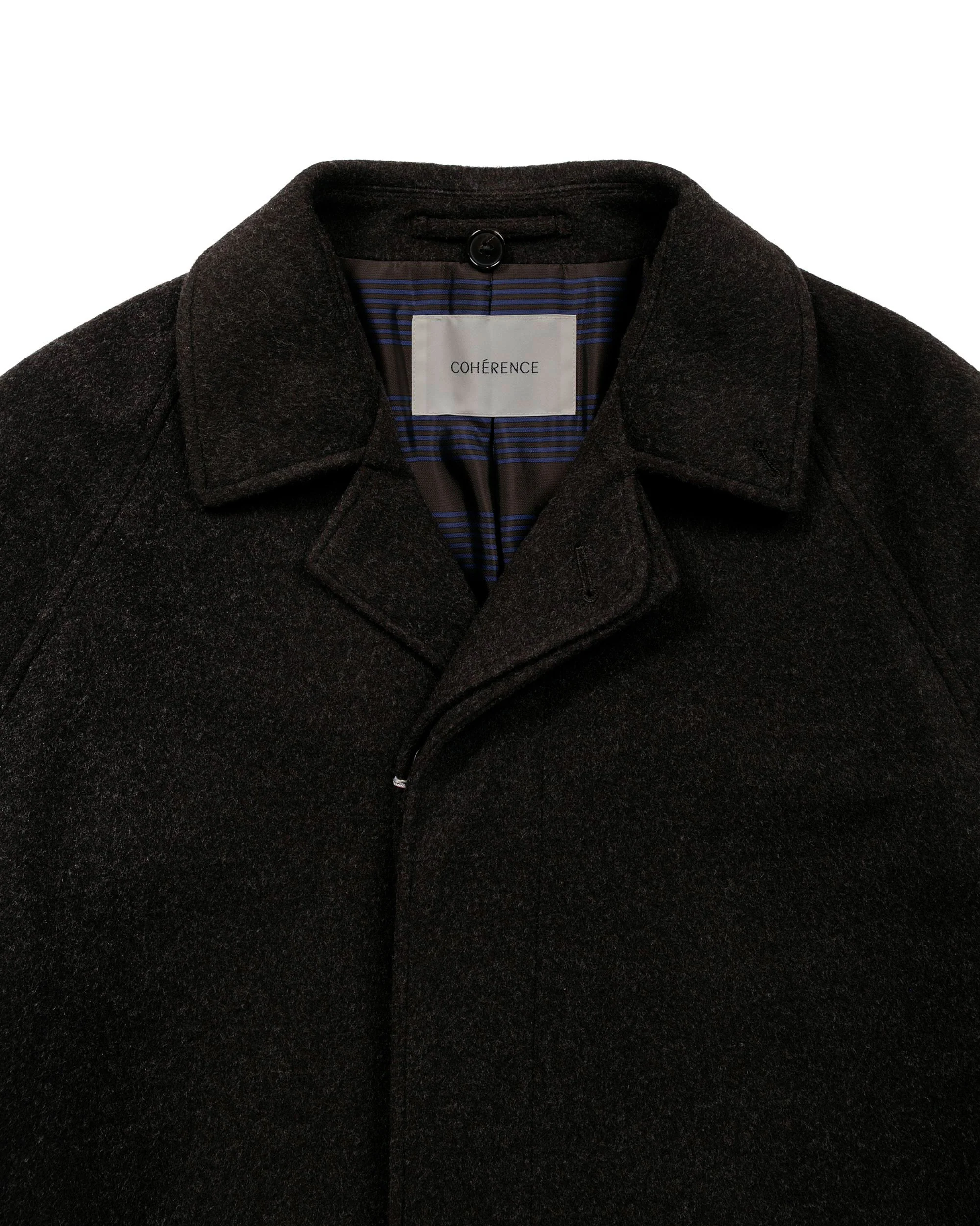 Cohérence Ruiz Mosser Jersey Over Coat Brown - Image 5