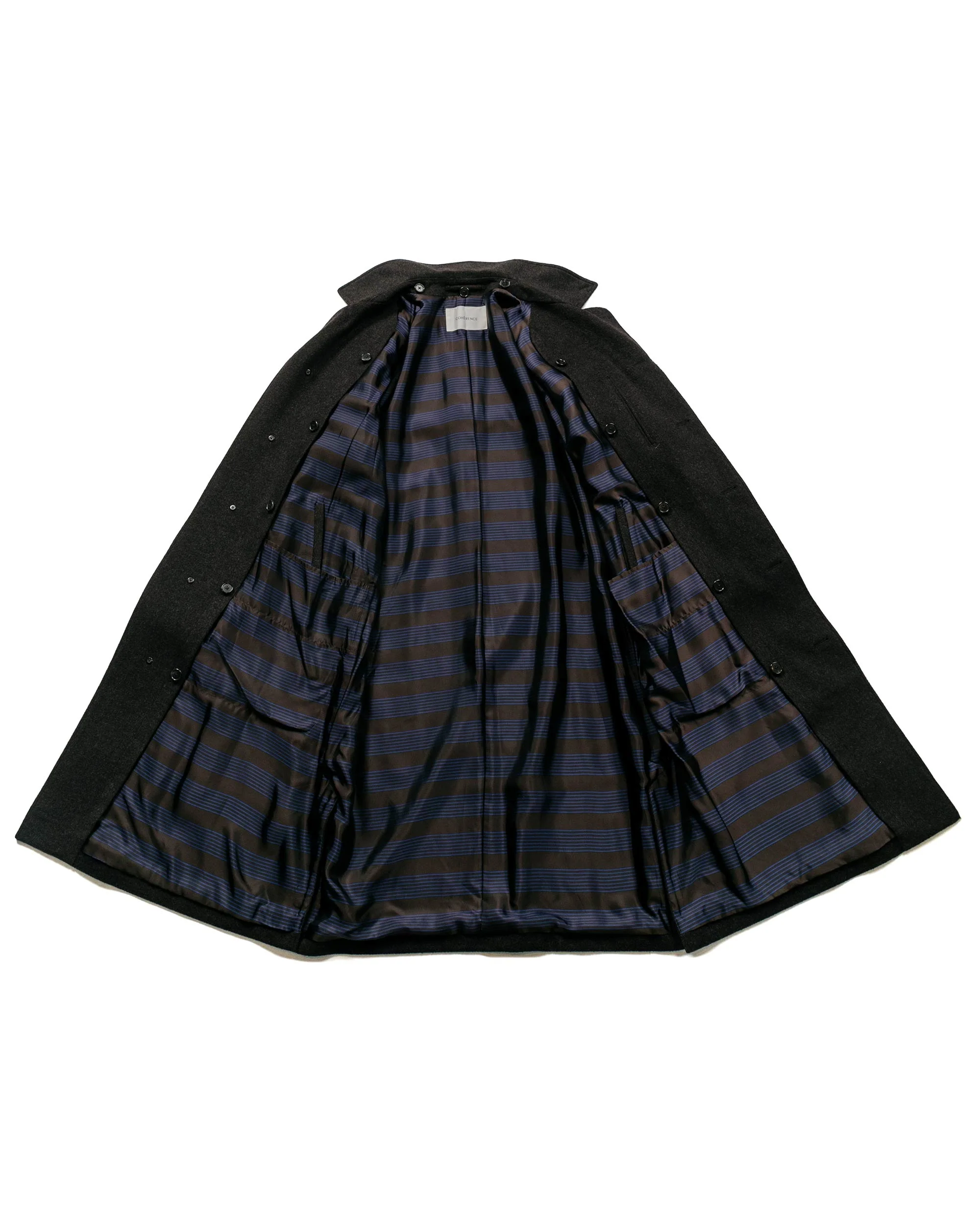 Cohérence Ruiz Mosser Jersey Over Coat Brown - Image 7