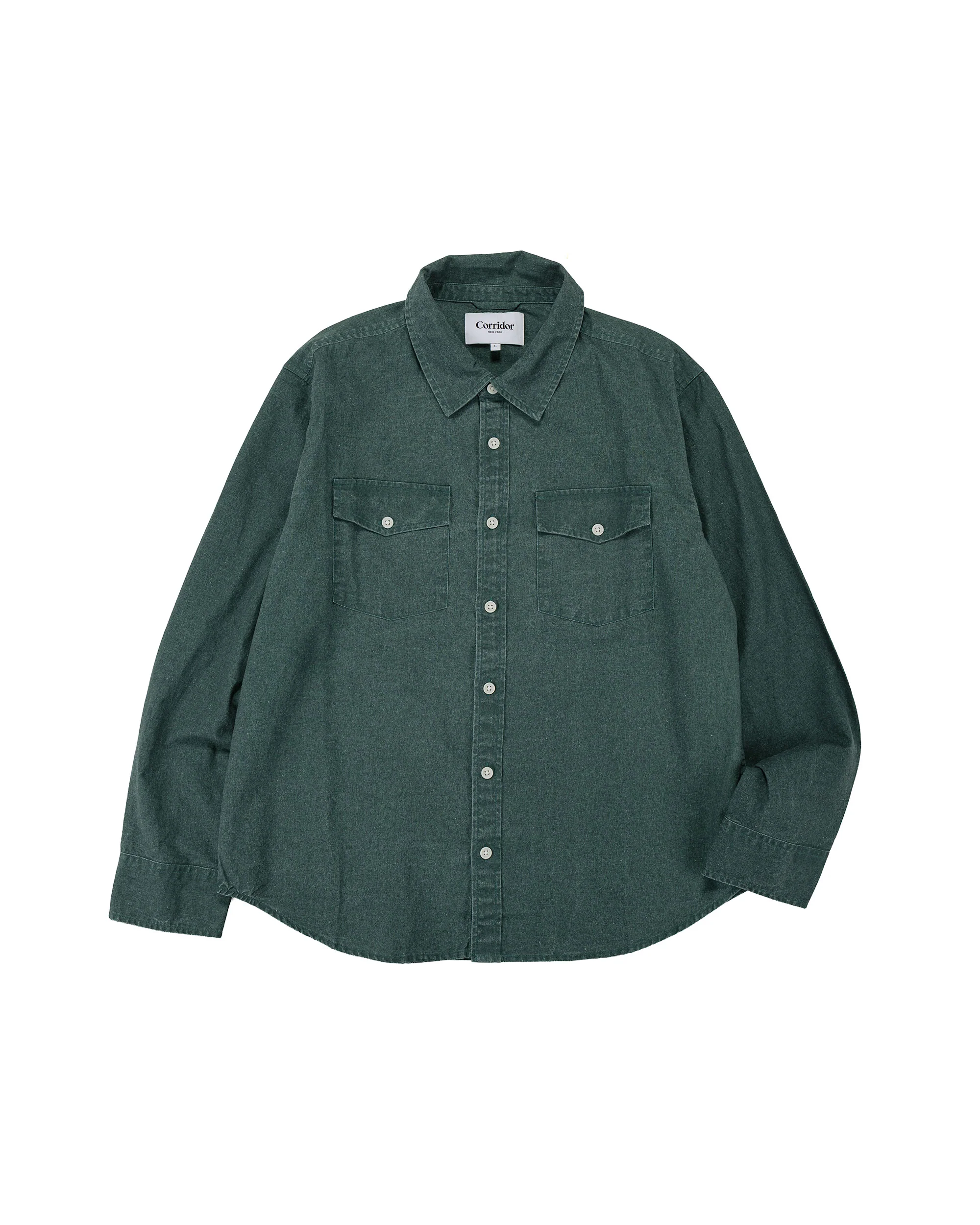 Corridor Pigment Dye Canvas LS Green