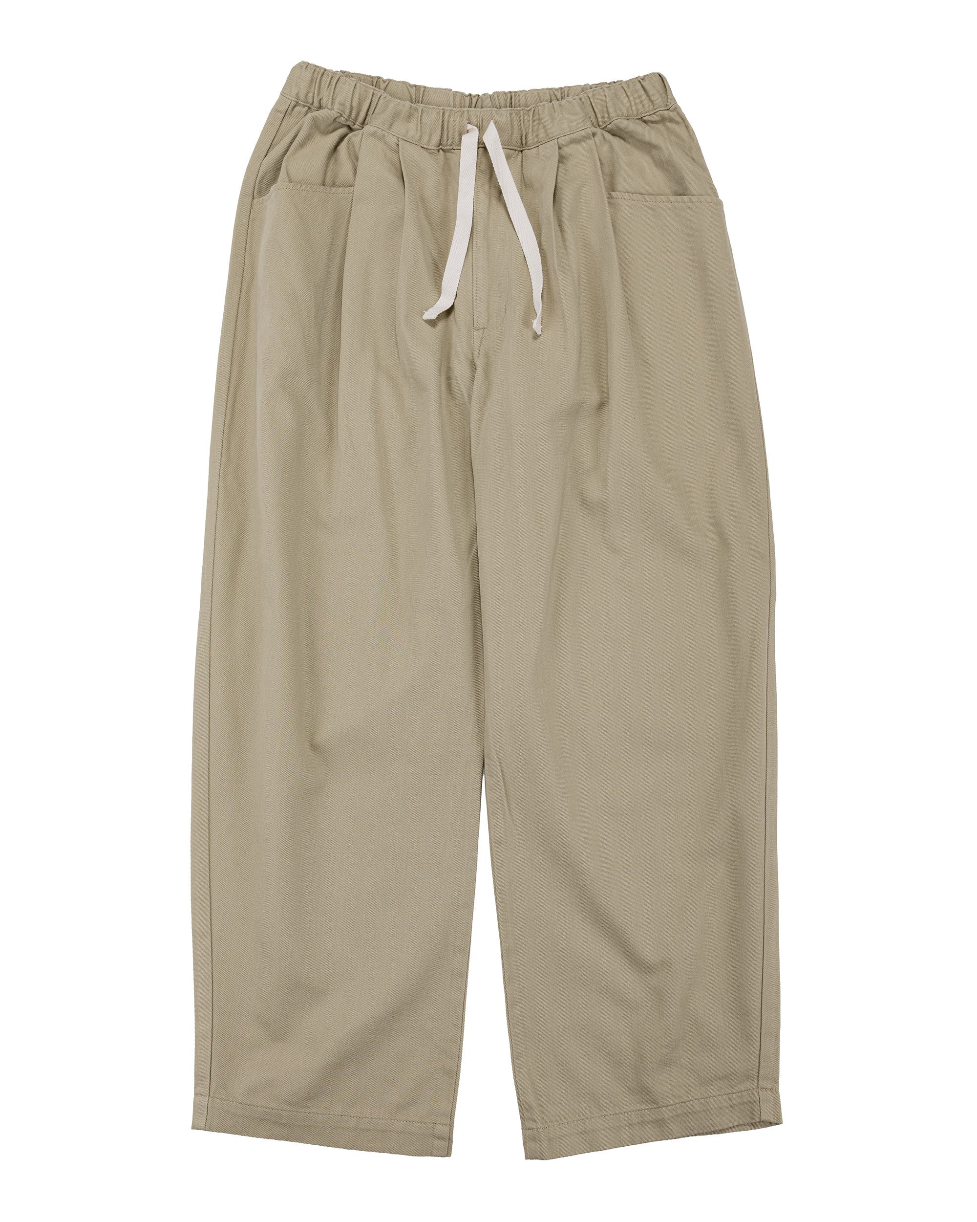 Danton Loose Chino Cloth Tuck Pants Beige