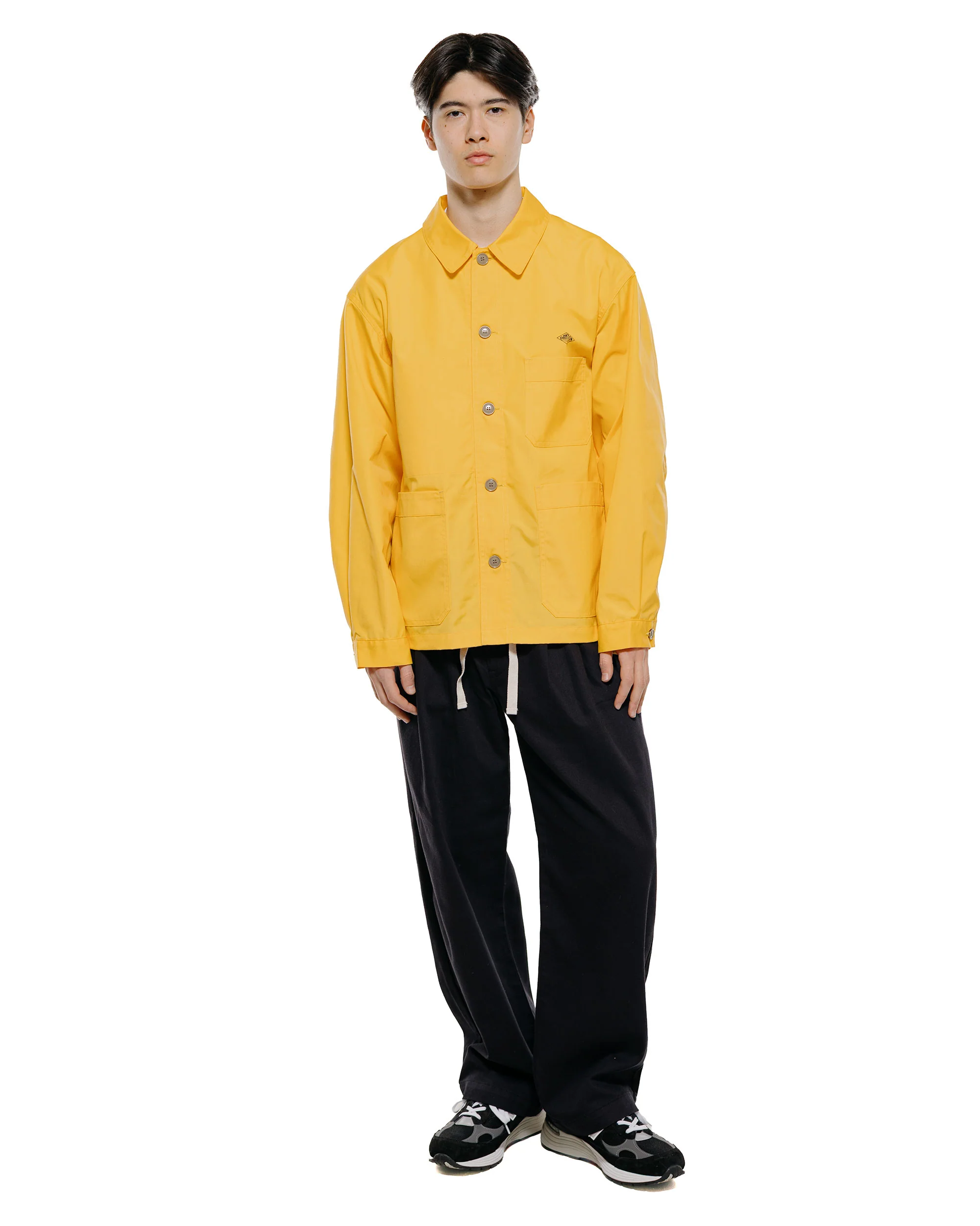 Danton Loose Chino Cloth Tuck Pants Black - Image 4