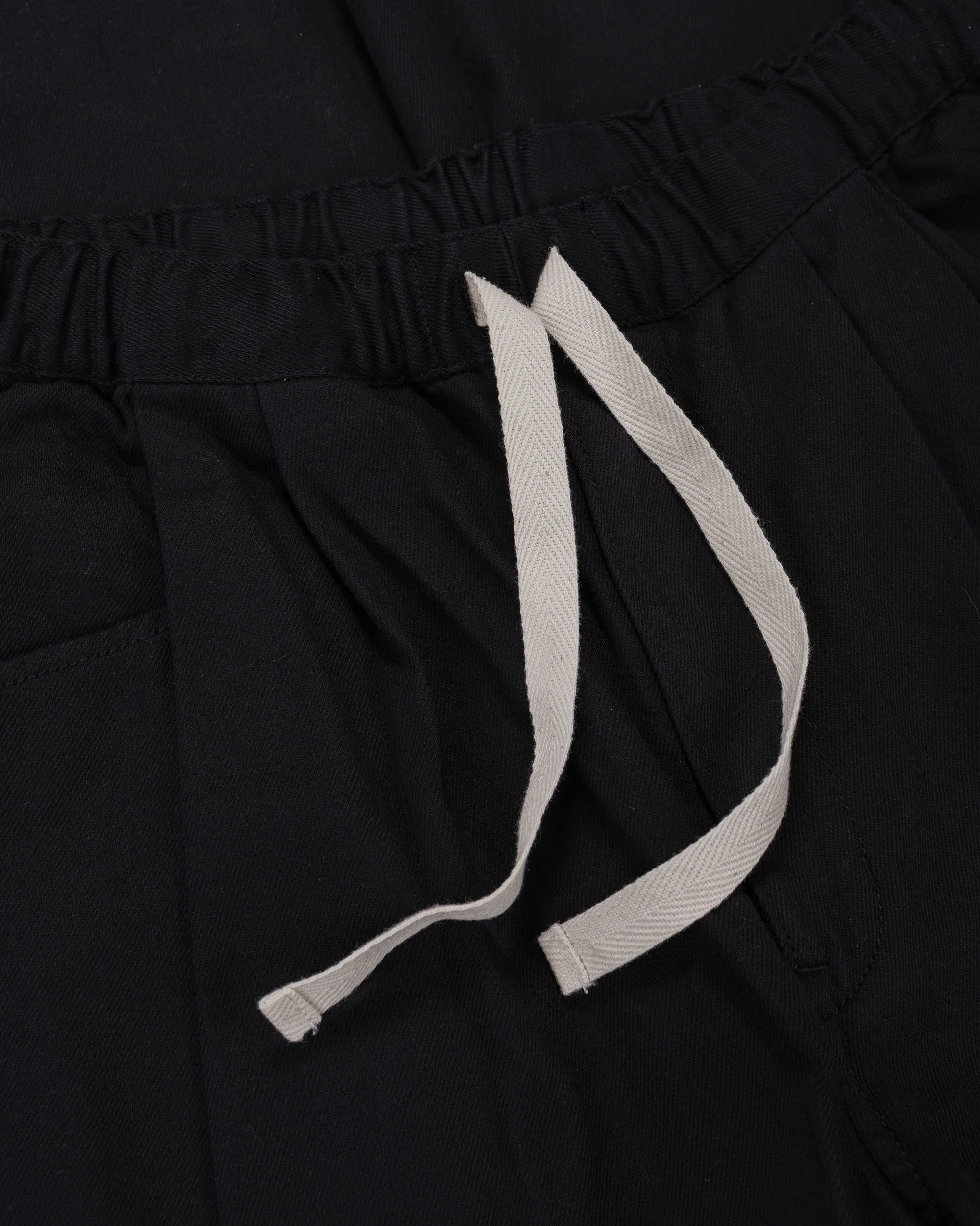 Danton Loose Chino Cloth Tuck Pants Black - Image 5