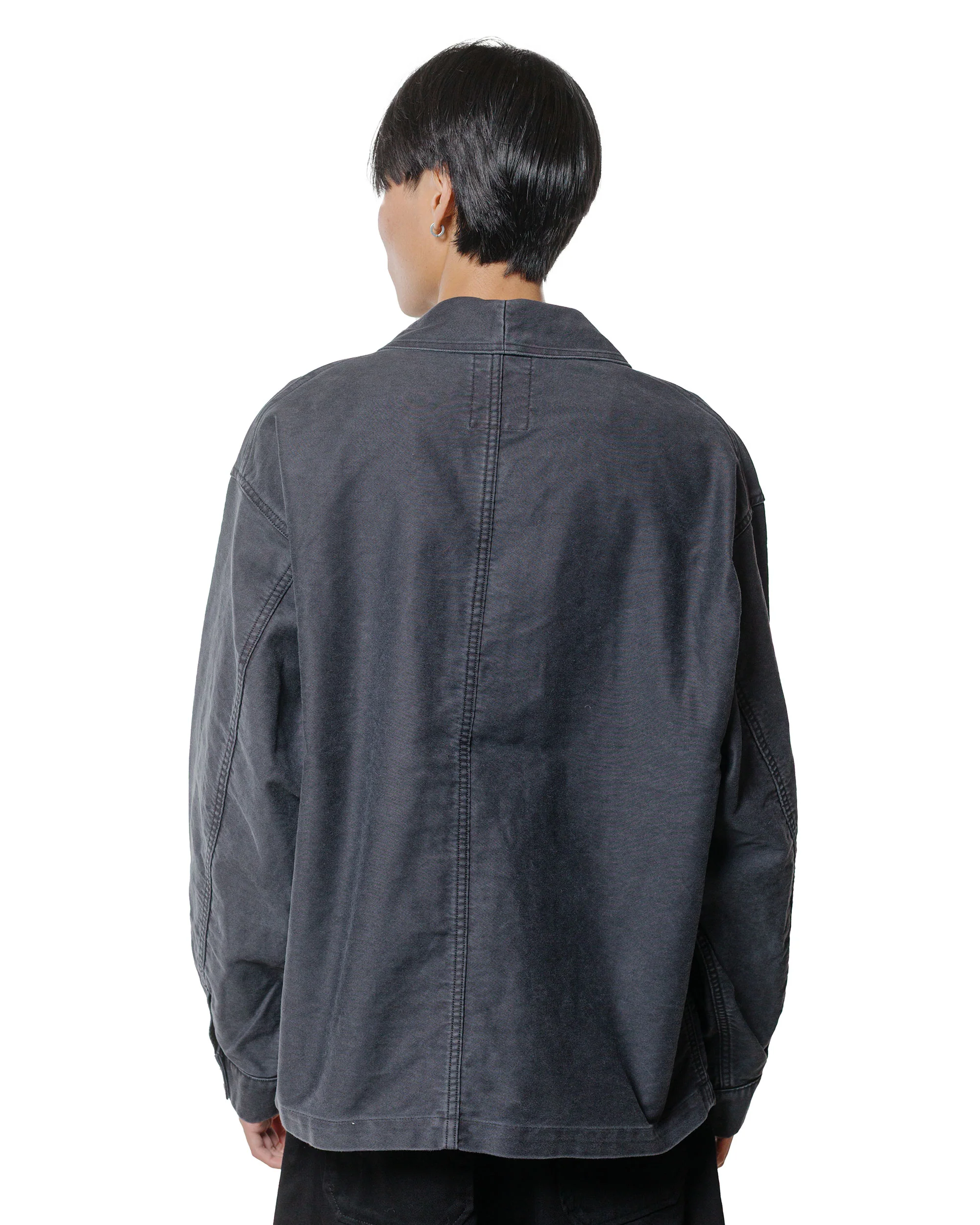 Danton Sulfur Dye Heavy Moleskin Wide Coveralls Black - Image 3