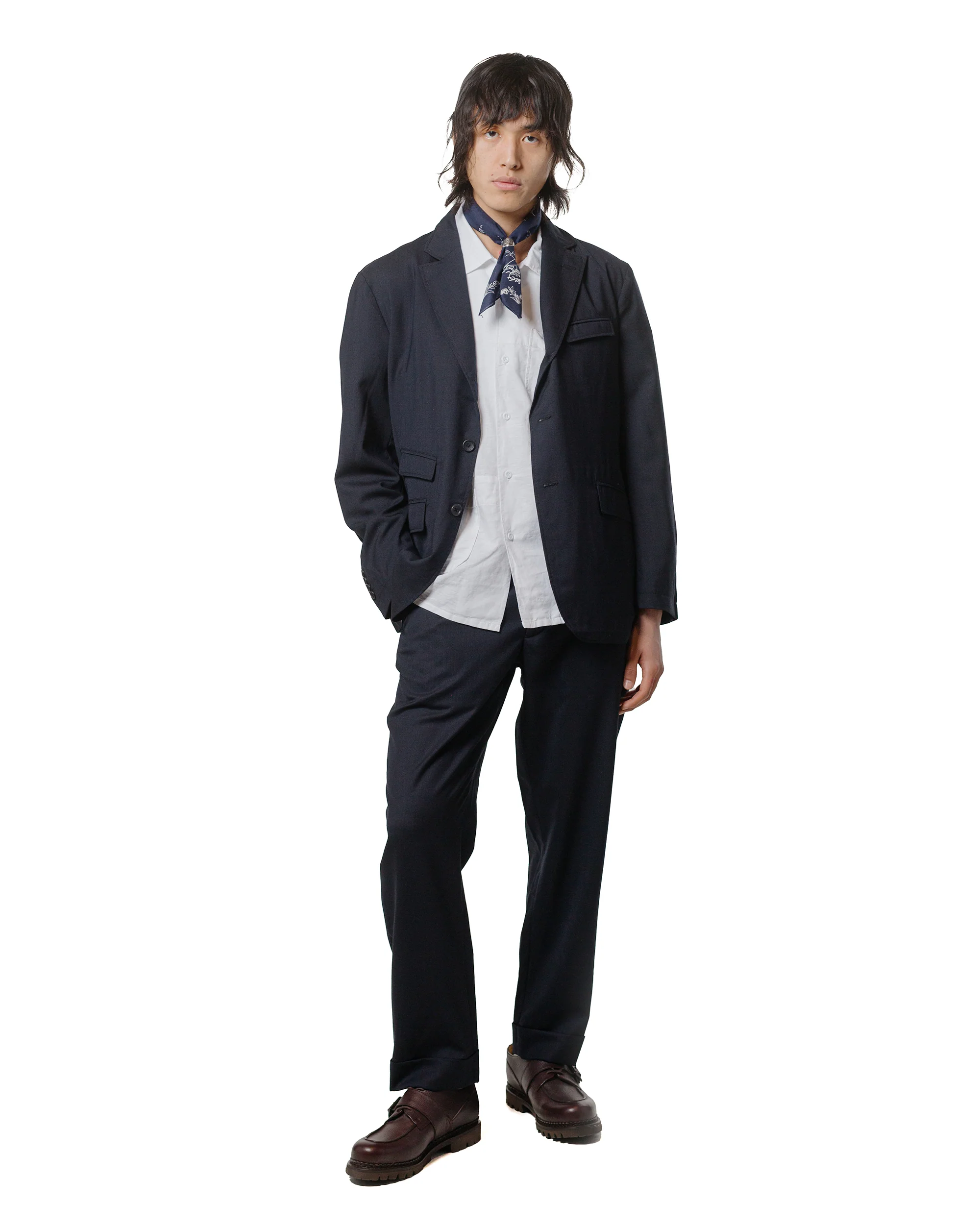 Engineered Garments Andover Pant Dark Navy Tropical Wool - Image 4