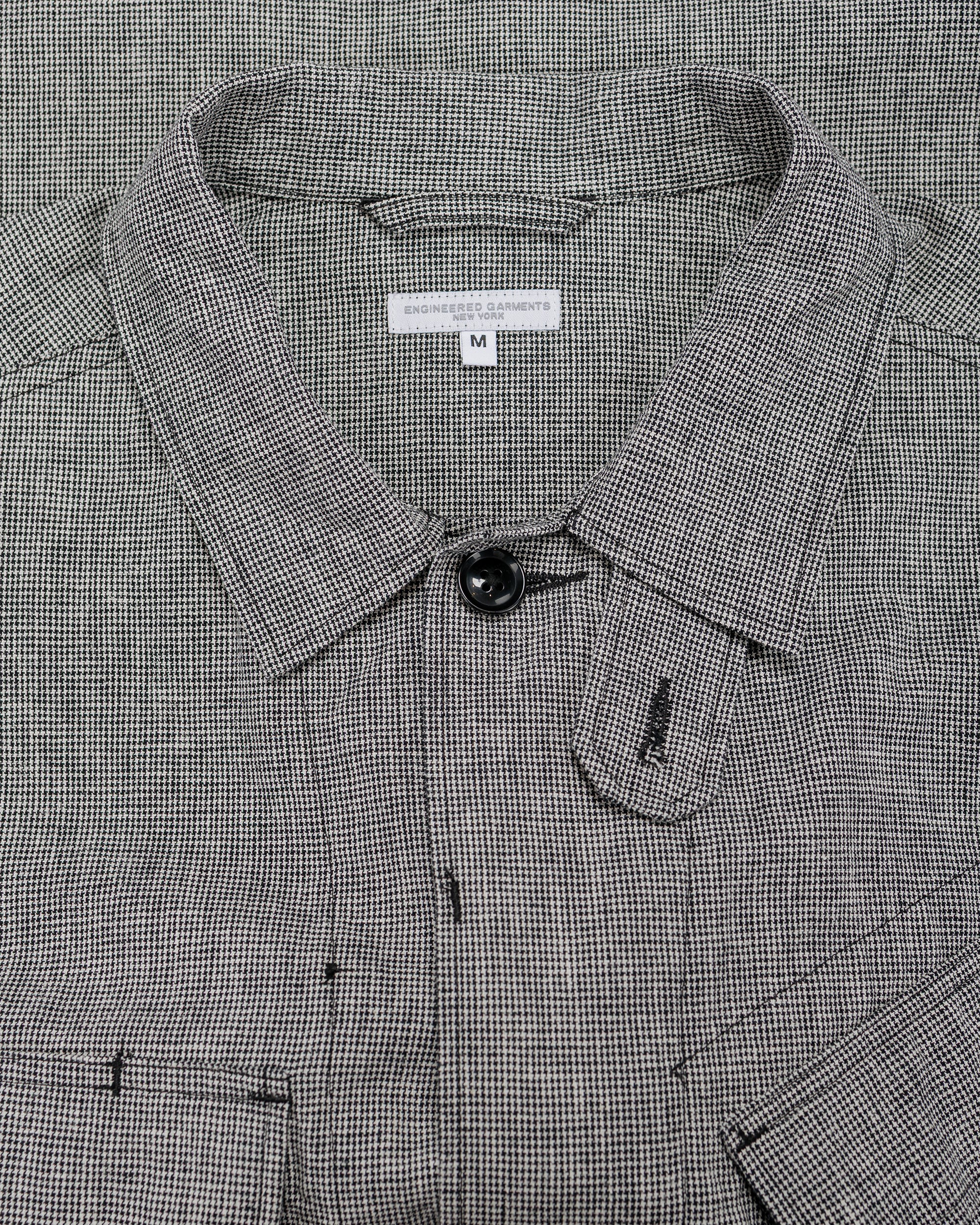 Engineered Garments BDU Jacket Black/Grey CL Houndstooth - Image 5