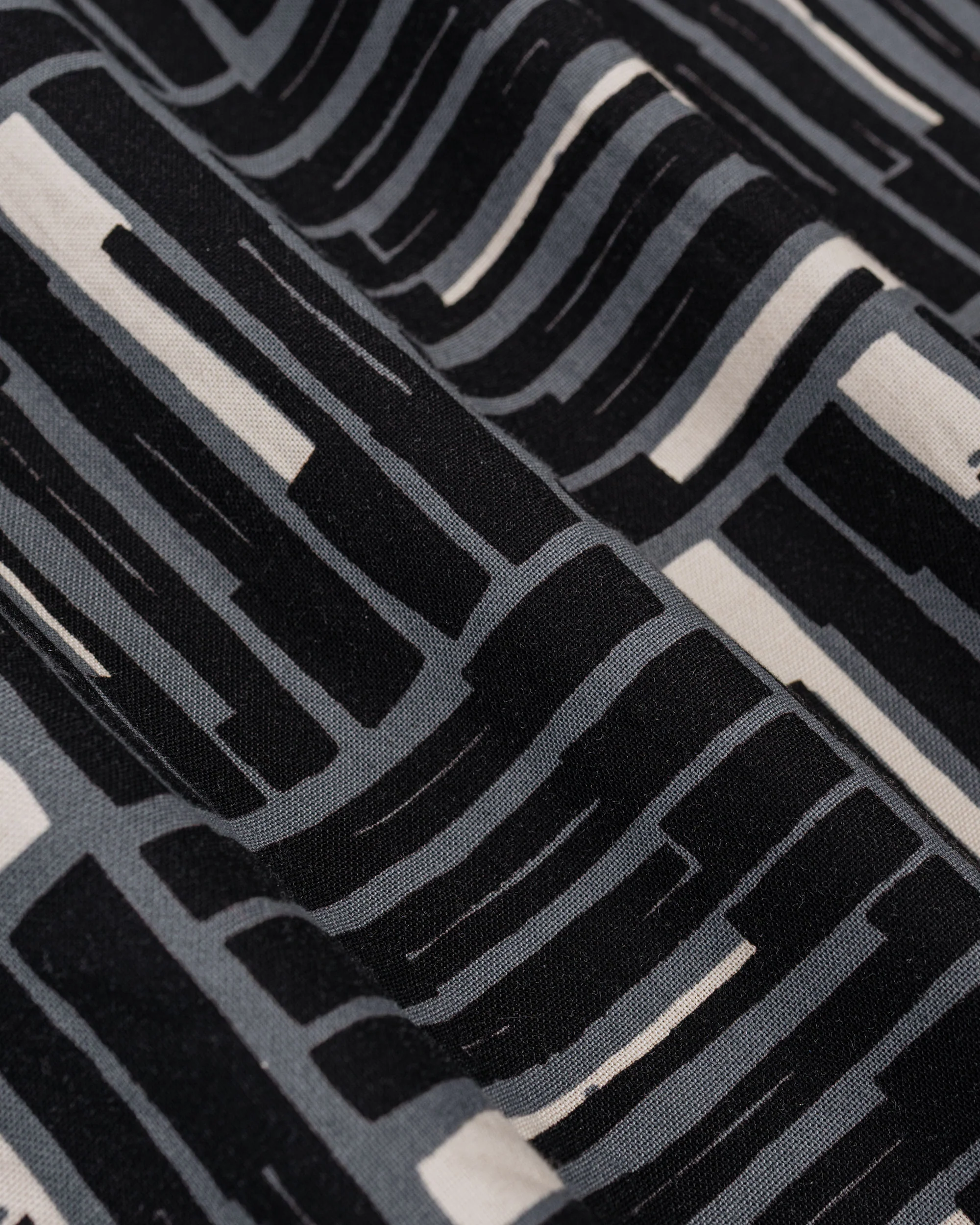 Engineered Garments Cagoule Shirt Black CL Tile Print Canvas - Image 6