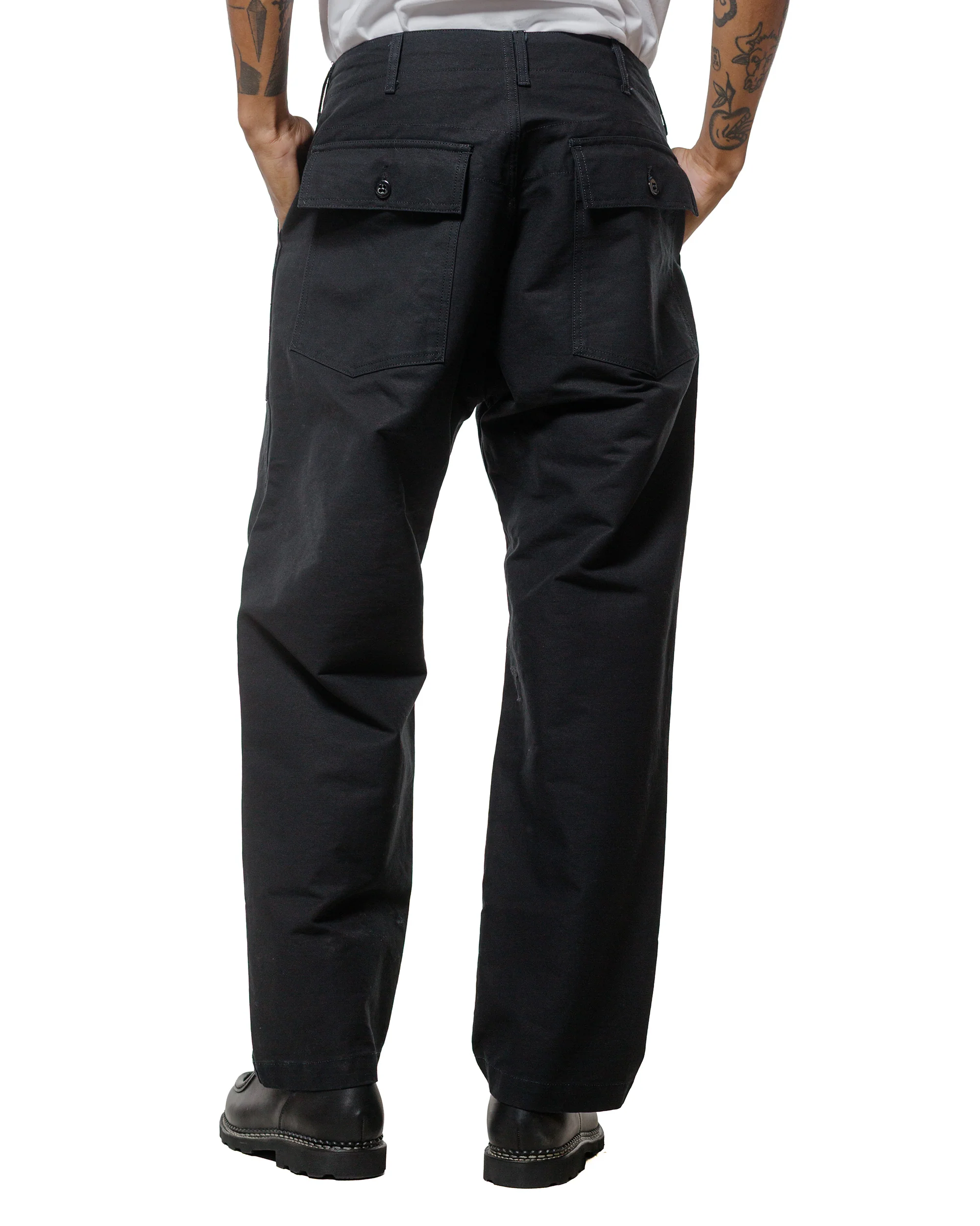 Engineered Garments Fatigue Pant Black Cotton Double Cloth - Image 3