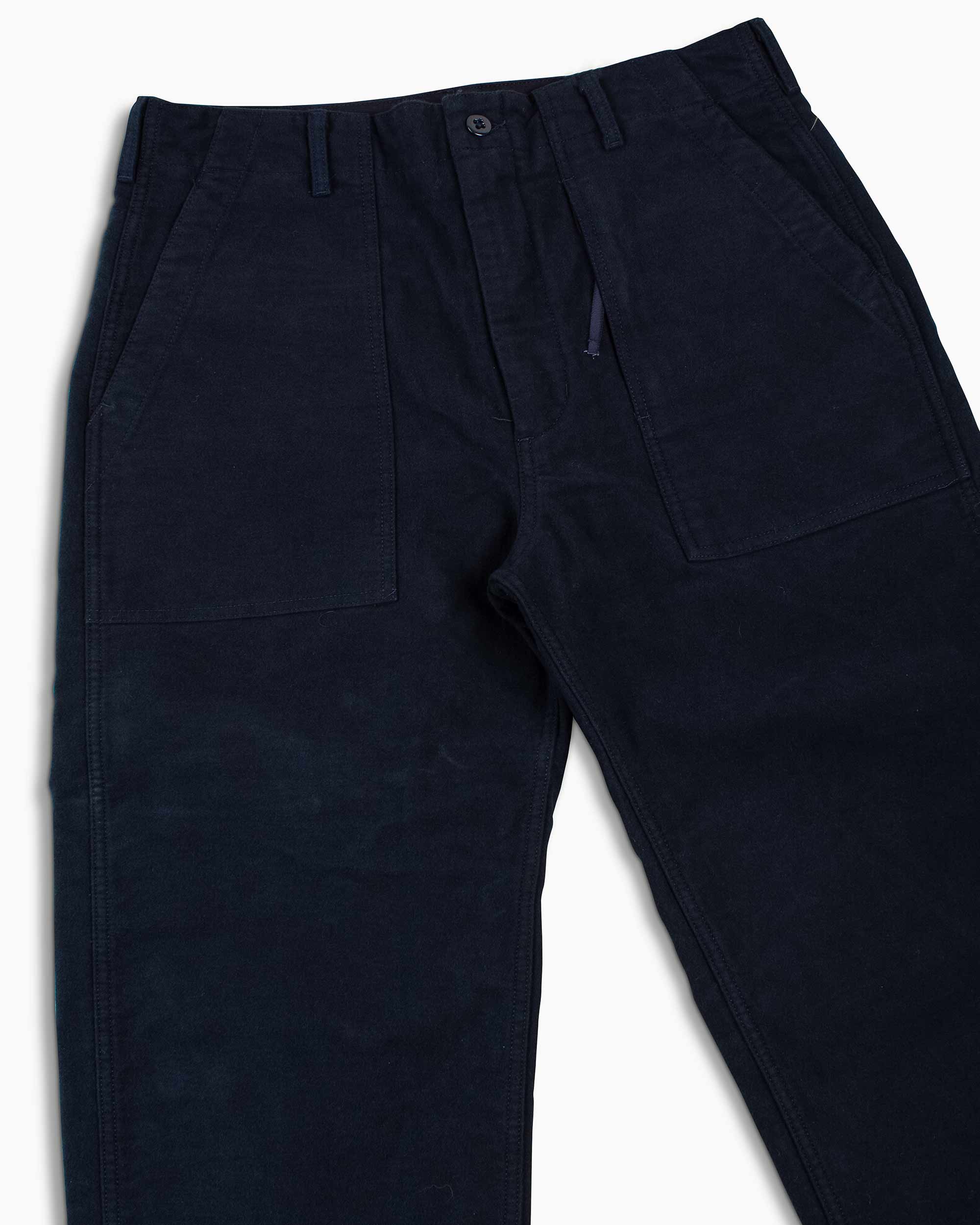 Engineered Garments Fatigue Pant Dark Navy Cotton Moleskin - Image 5