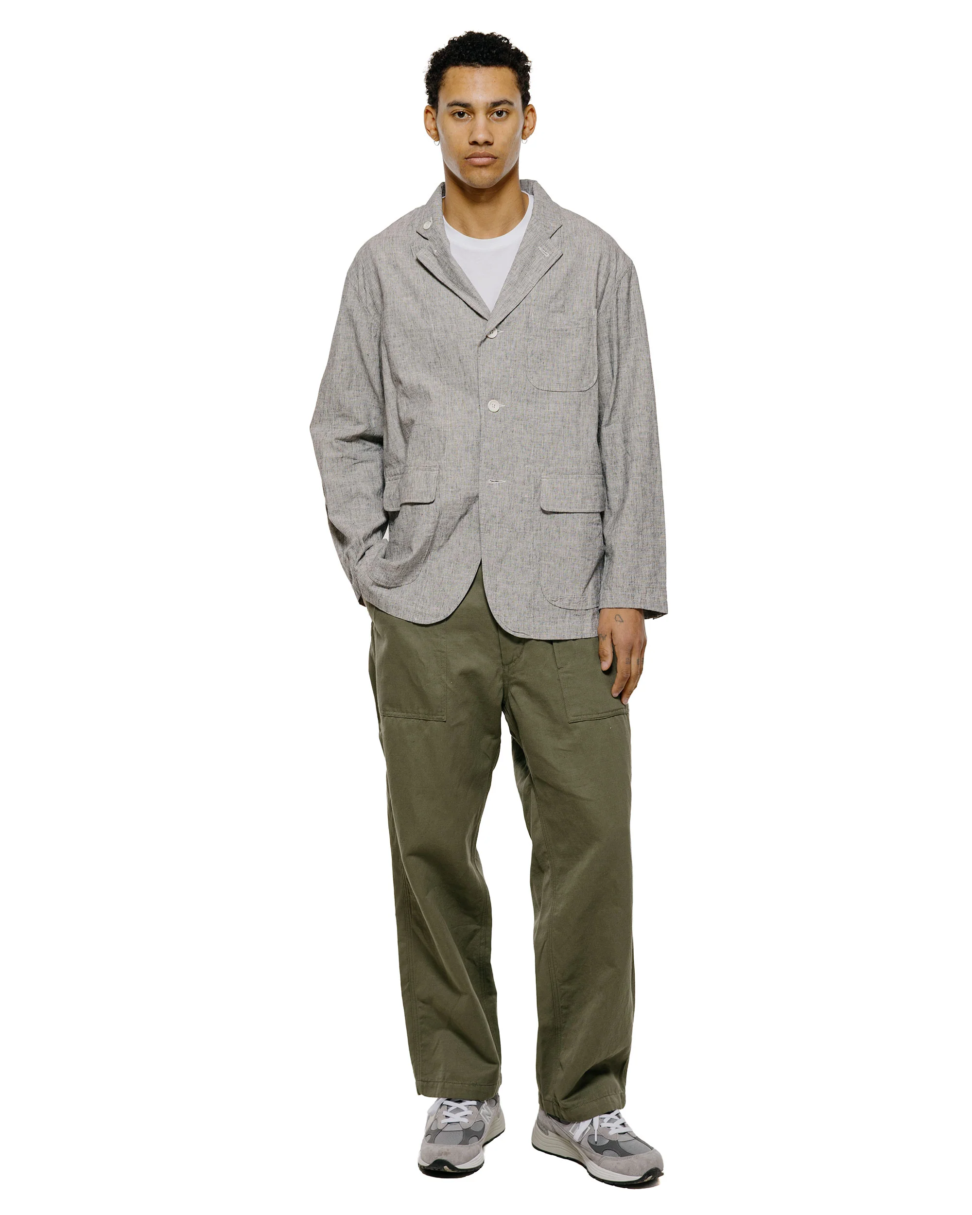 Engineered Garments Fatigue Pant Olive CL Heavy Twill - Image 4