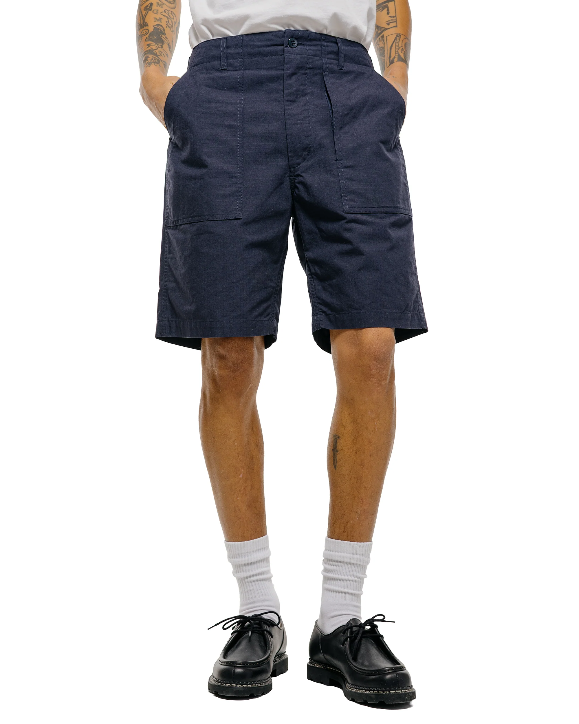 Engineered Garments Fatigue Short Dark Navy Cotton Ripstop - Image 2