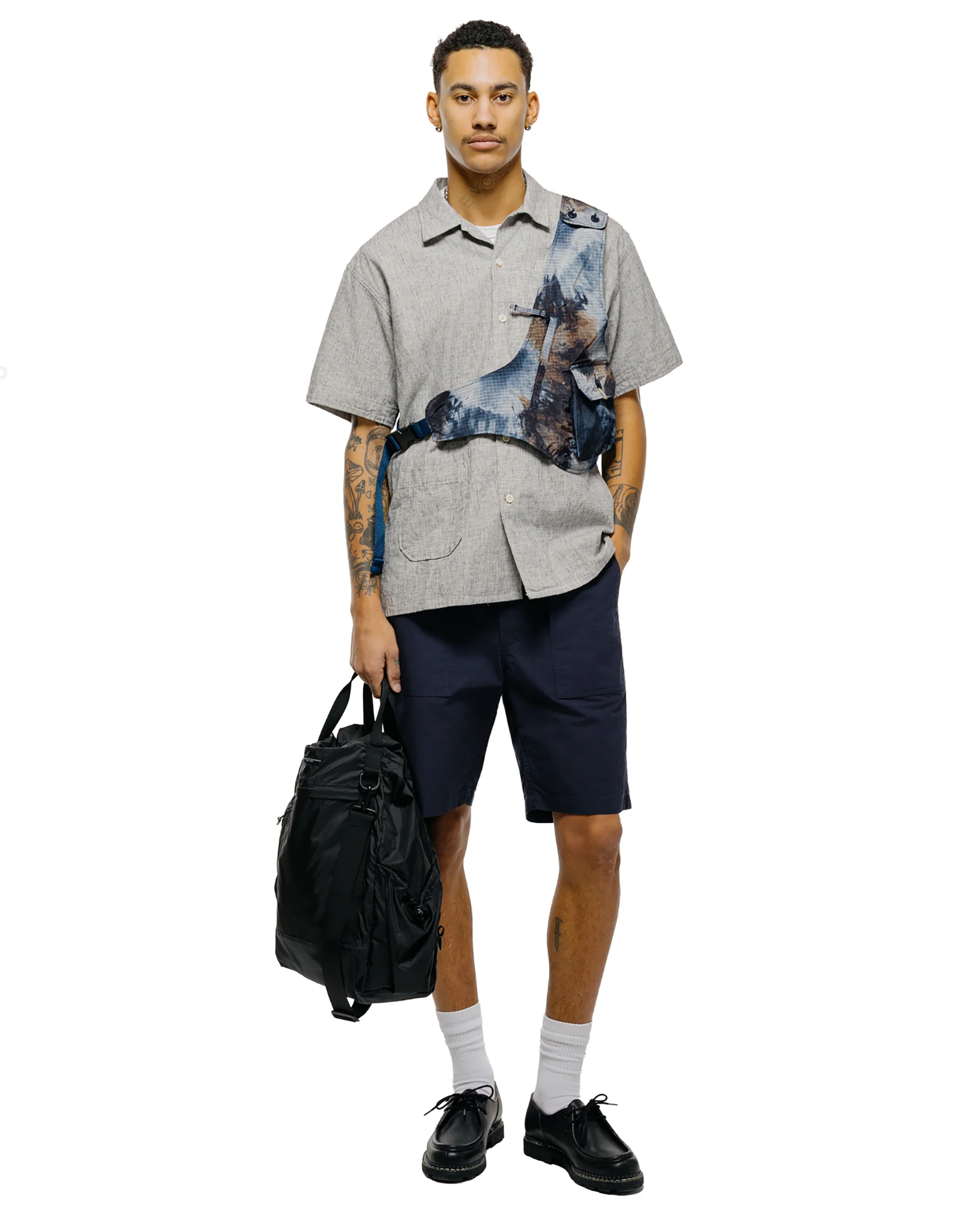 Engineered Garments Fatigue Short Dark Navy Cotton Ripstop - Image 4