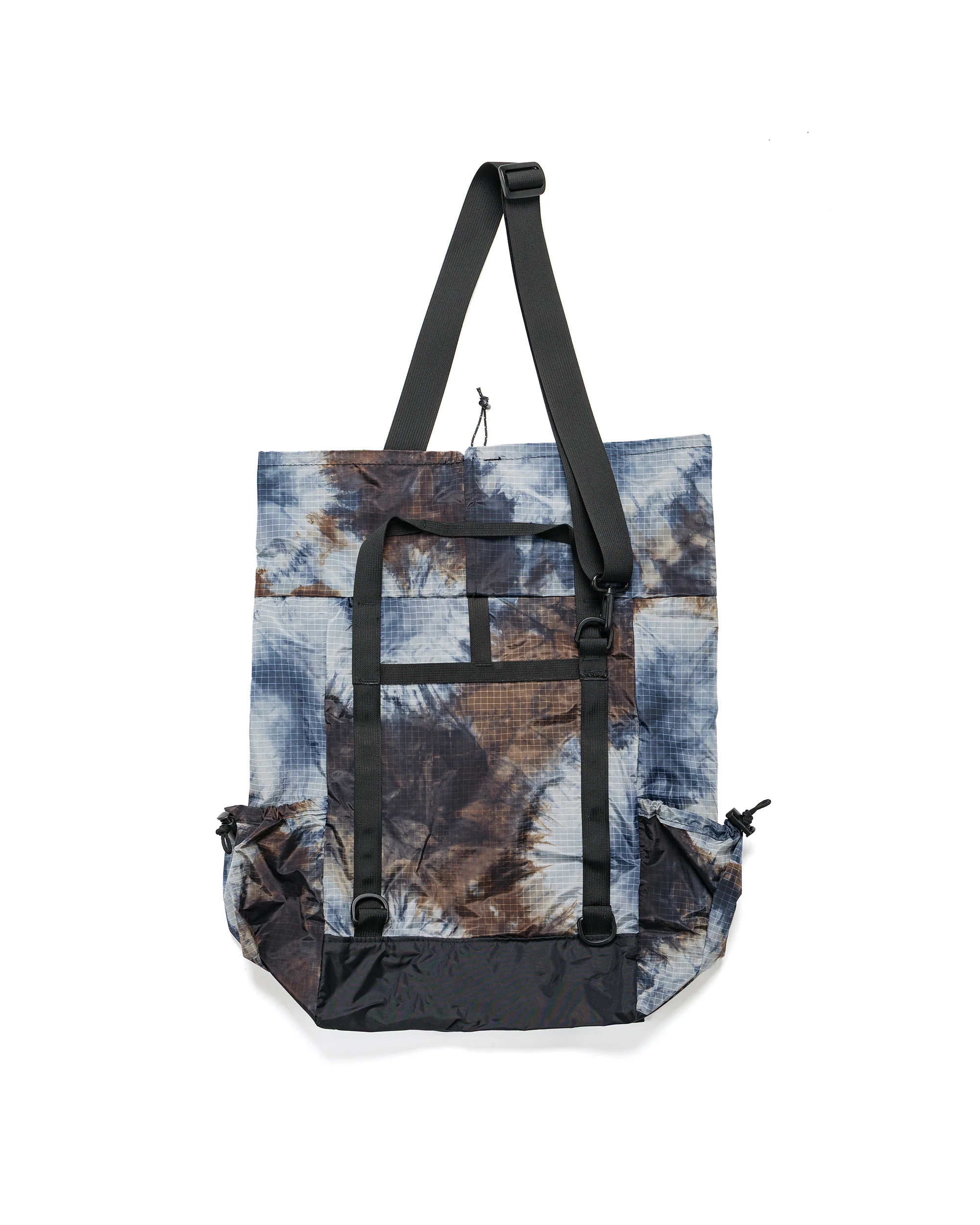 Engineered Garments UL 3 Way Bag Navy Nylon Tie Die Print Ripstop - Image 6