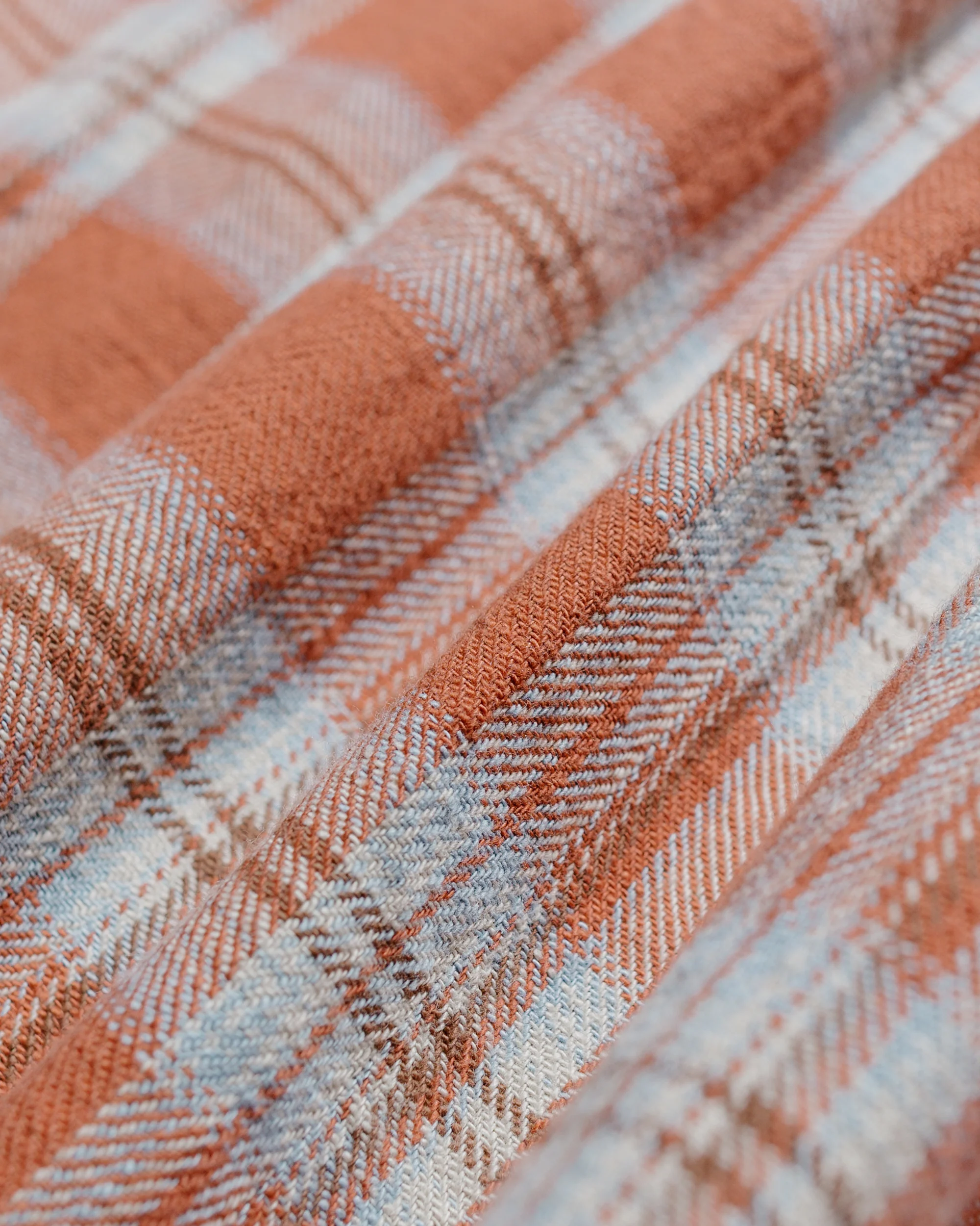Engineered Garments Work Shirt Pink Cotton Plaid Jacquard - Image 6