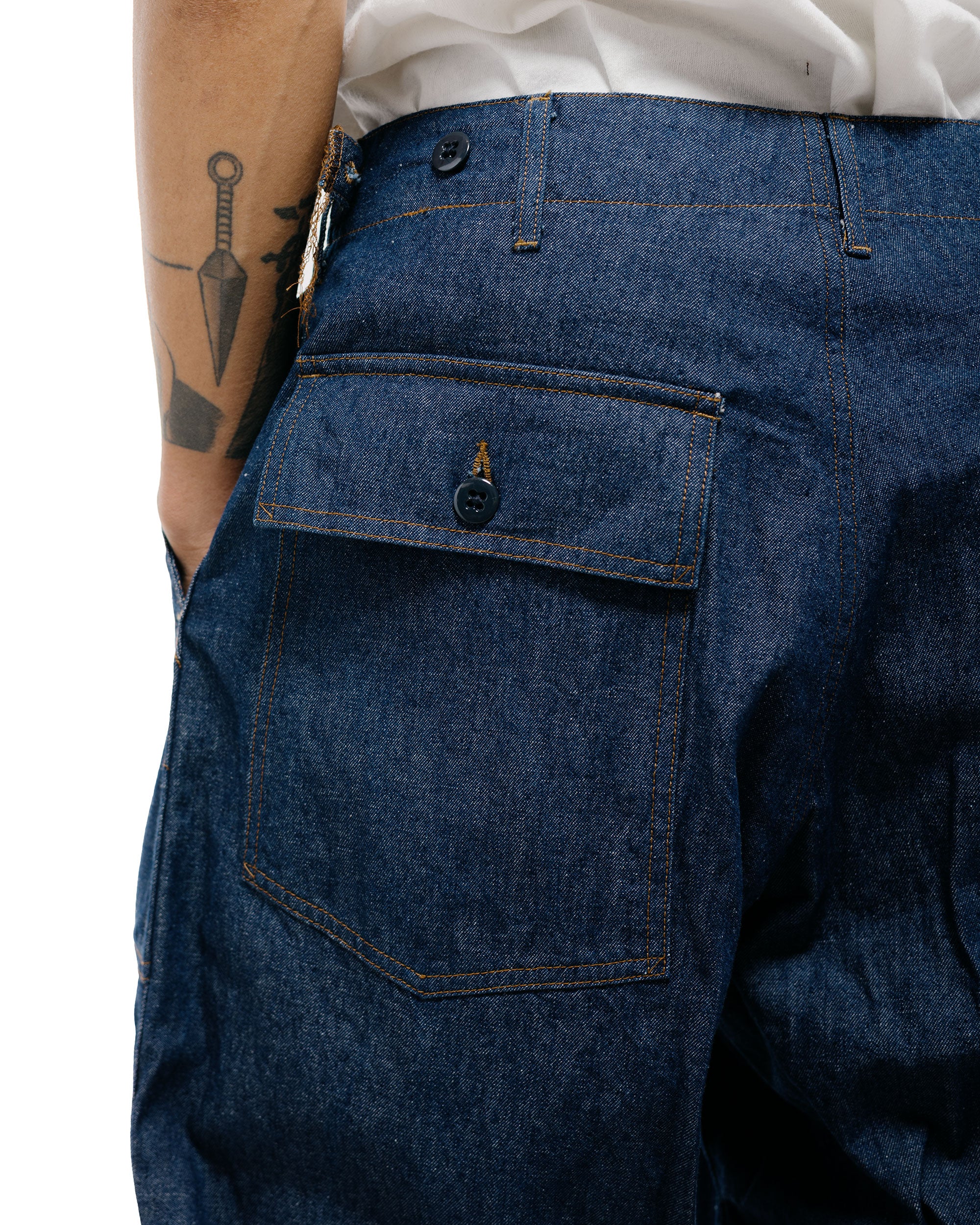 Engineered Garments Workaday Fatigue Pant Indigo Industrial 8oz Denim - Image 3