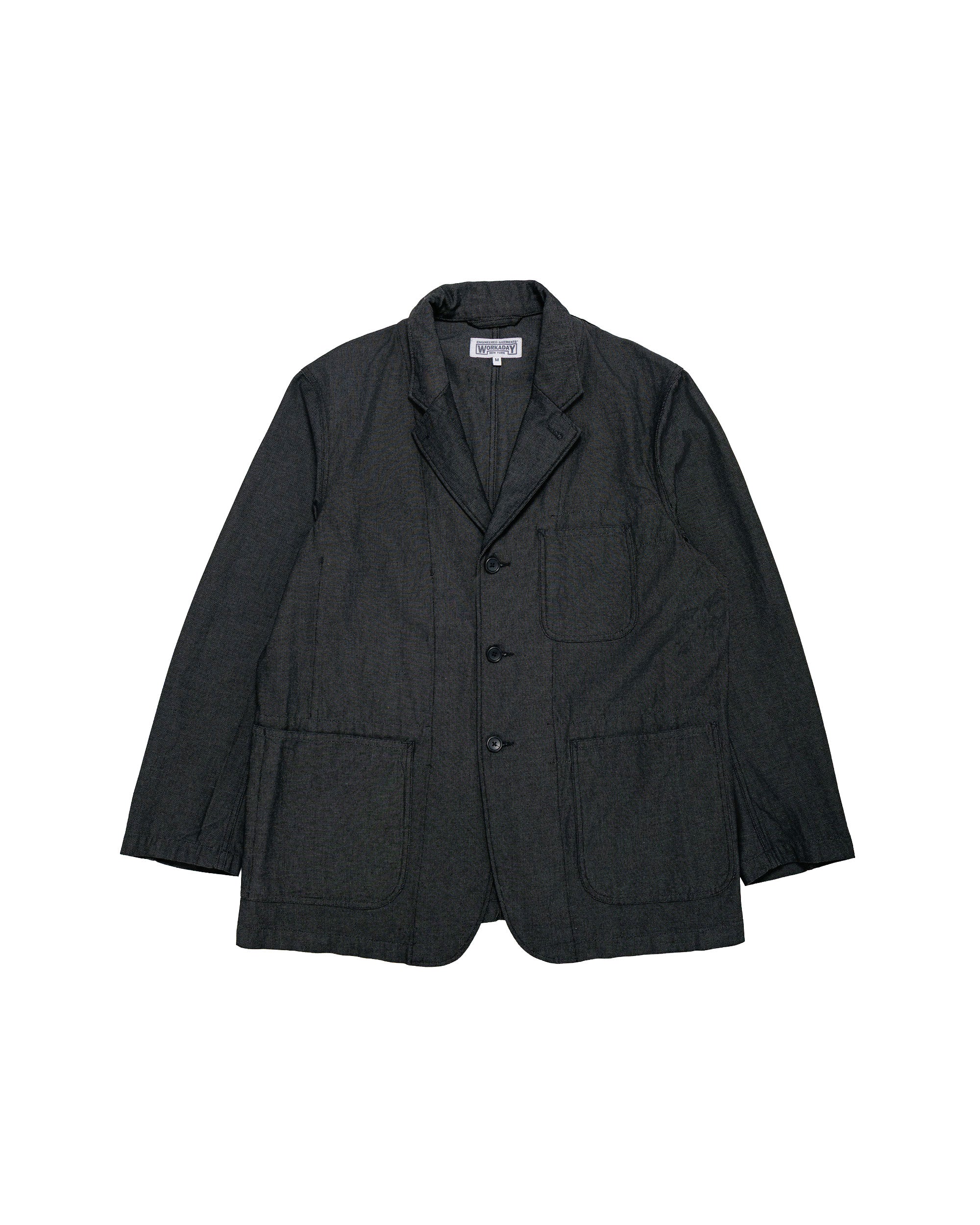 Engineered Garments Workaday Med Blazer Charcoal Cotton Heavy Oxford