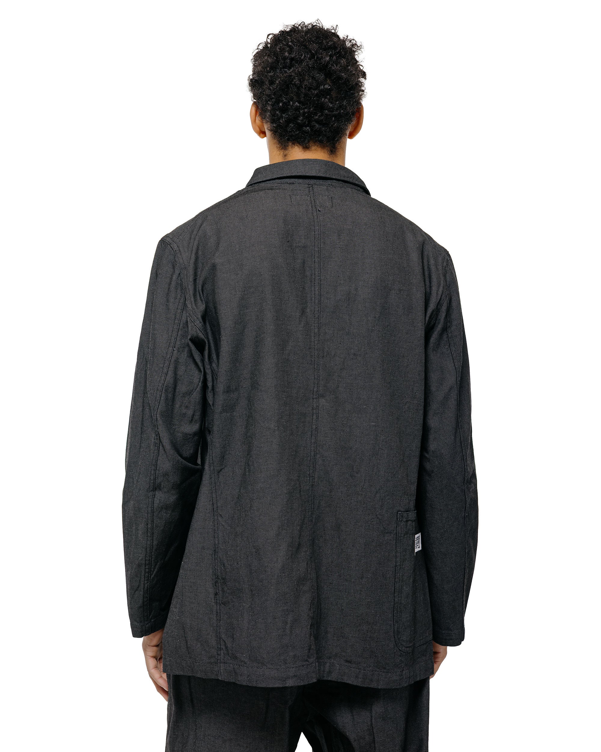 Engineered Garments Workaday Med Blazer Charcoal Cotton Heavy Oxford - Image 4
