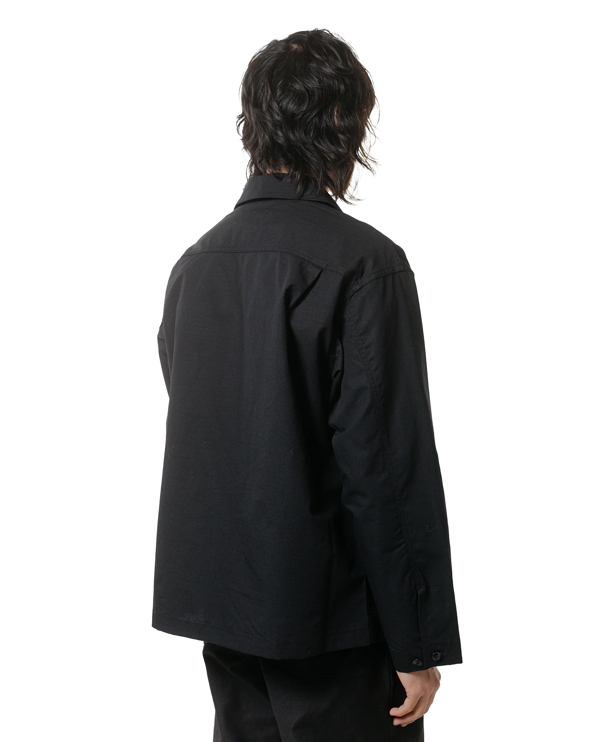 Engineered Garments Workaday Sea Bees Jacket Black Cotton Ripstop - Image 3
