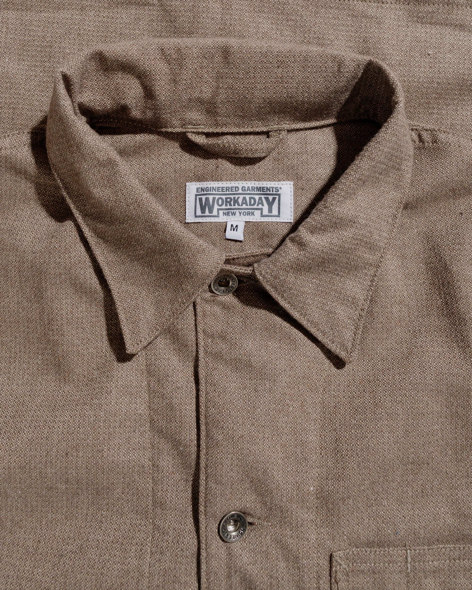 Engineered Garments Workaday Utility Jacket Brown CP Homespun - Image 5