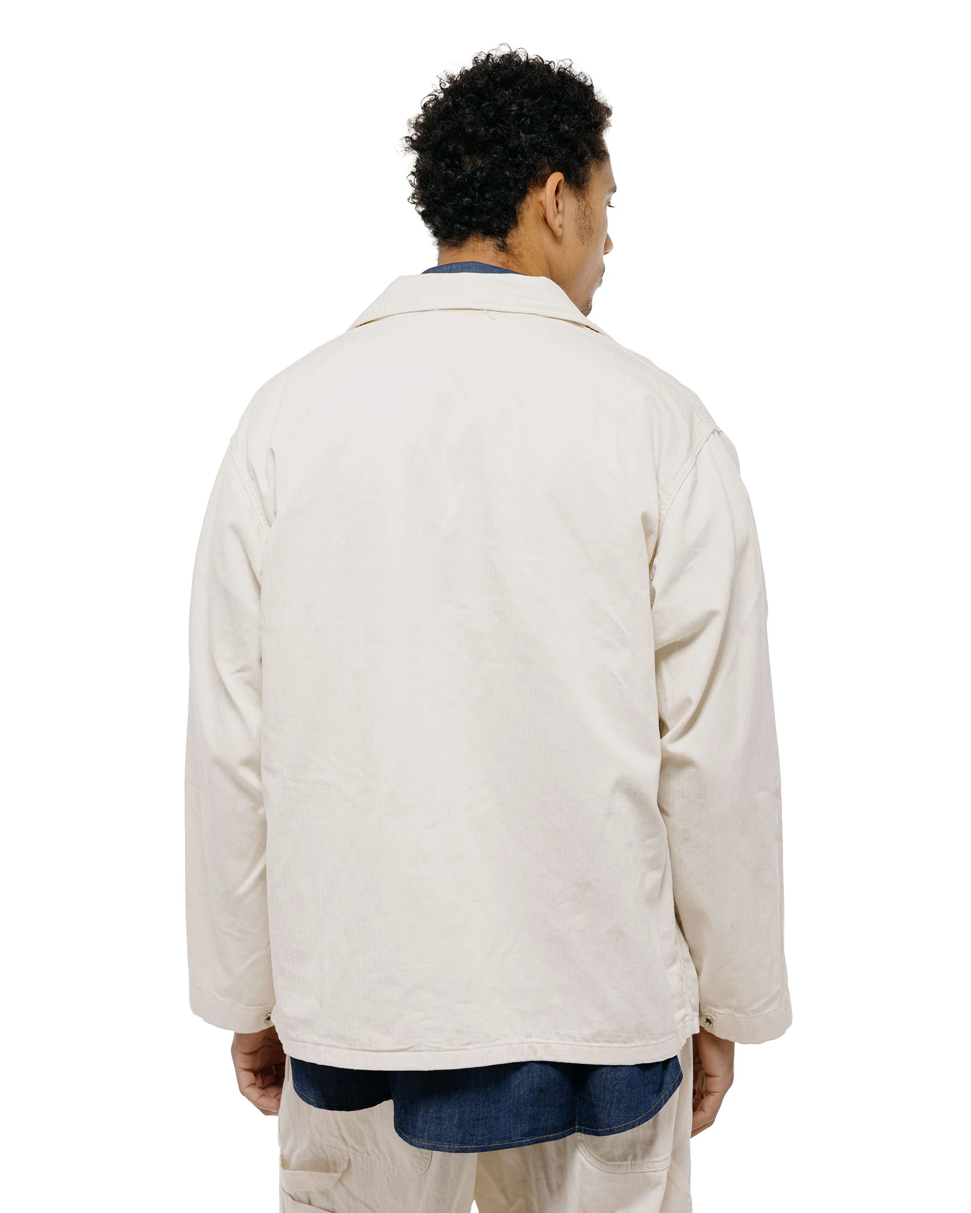 Engineered Garments Workaday Utility Jacket Natural 7oz Cotton HB Twill - Image 3