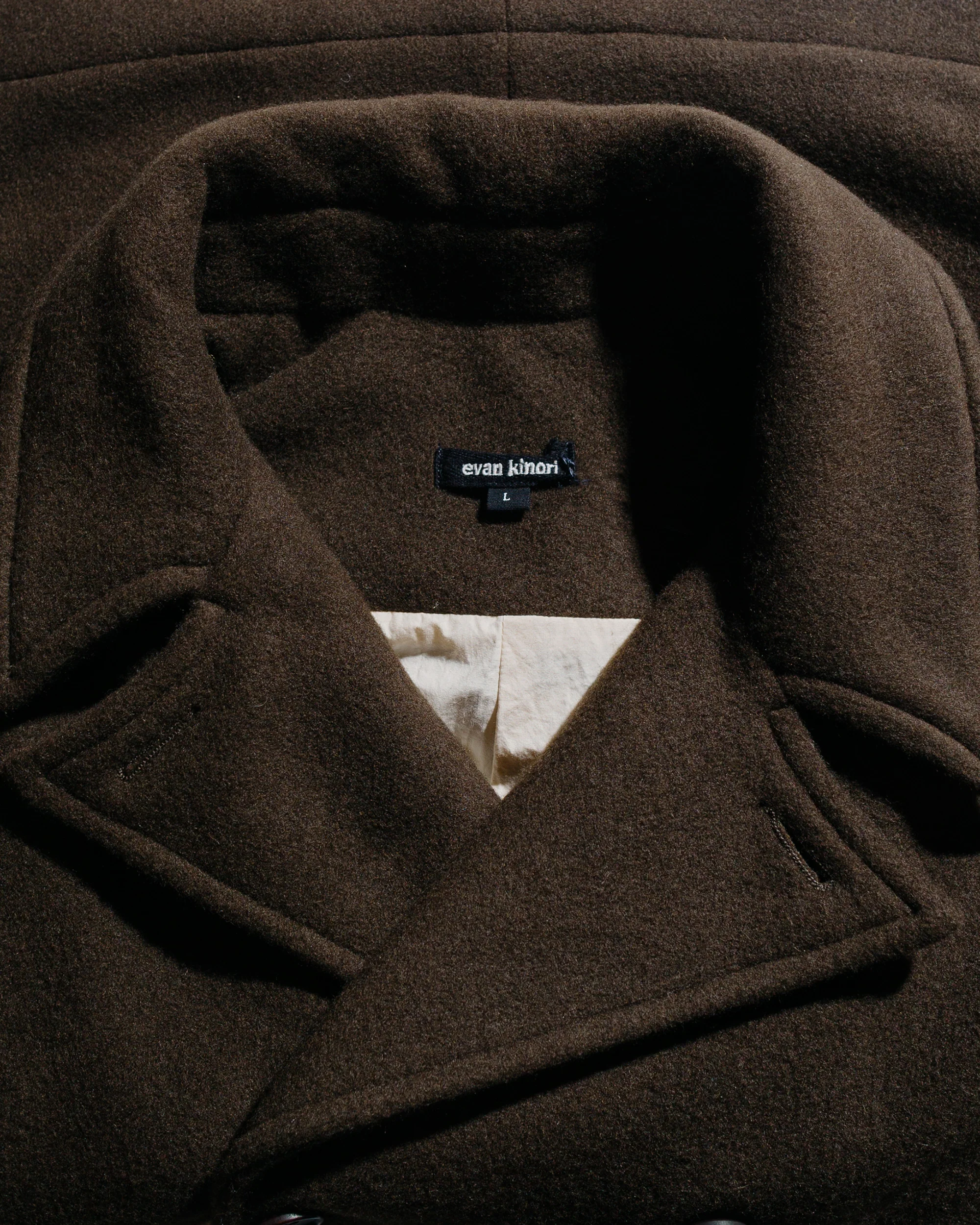 evan kinori Peacoat Blanket Cloth Dark Olive - Image 5
