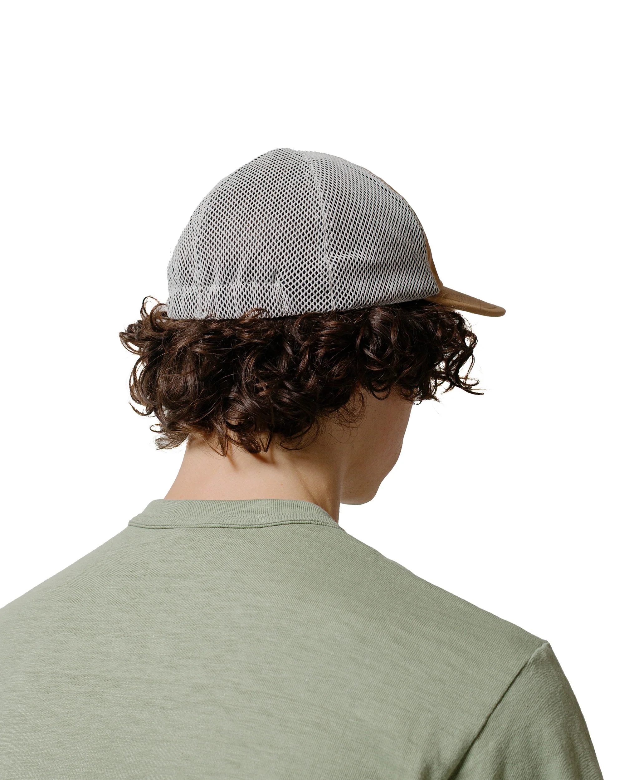 Found Feather 5 Panel Baseball Cap Typewriter Cloth Brown - Image 3