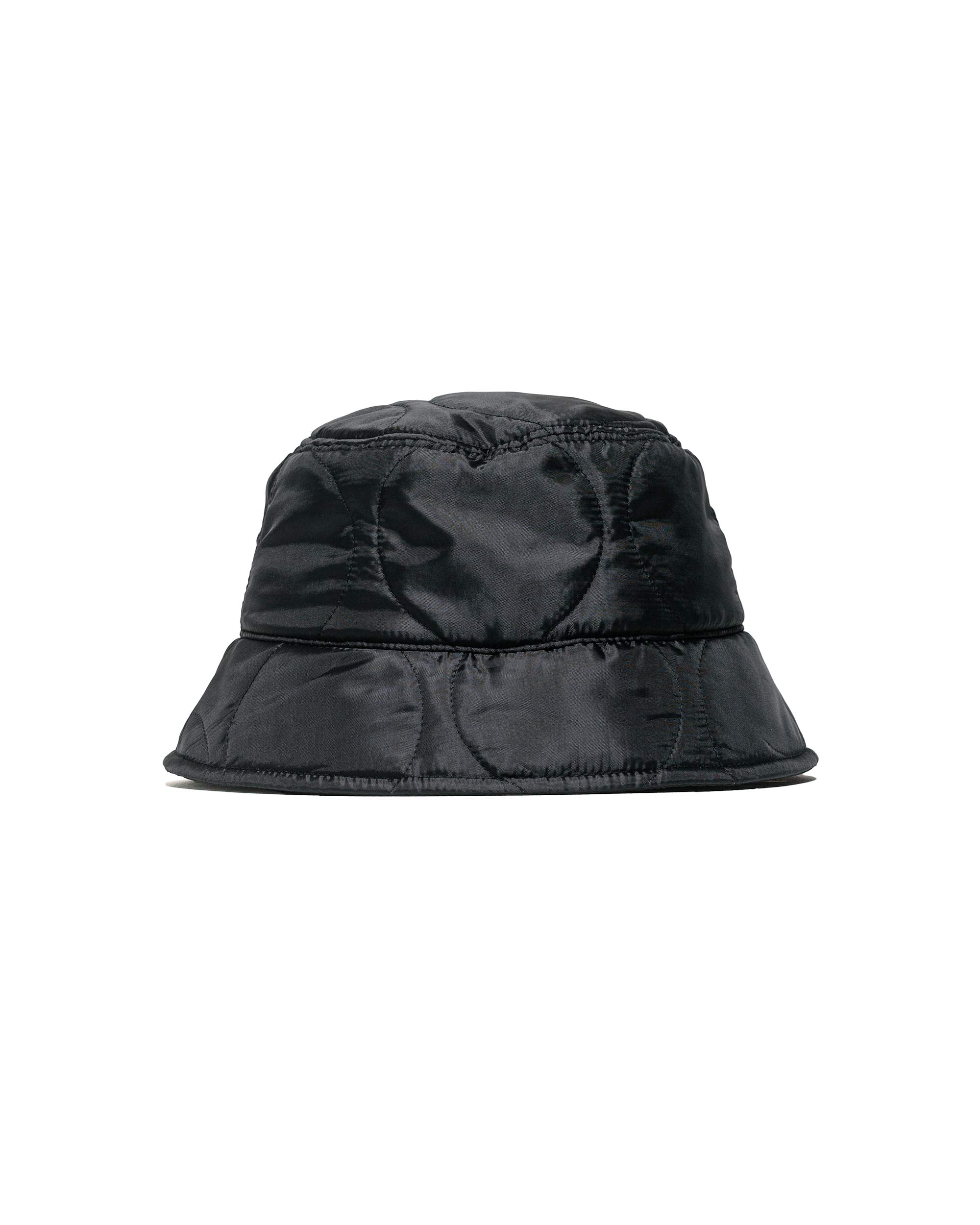 Found Feather Bucket Hat Quilted Military Liner Black