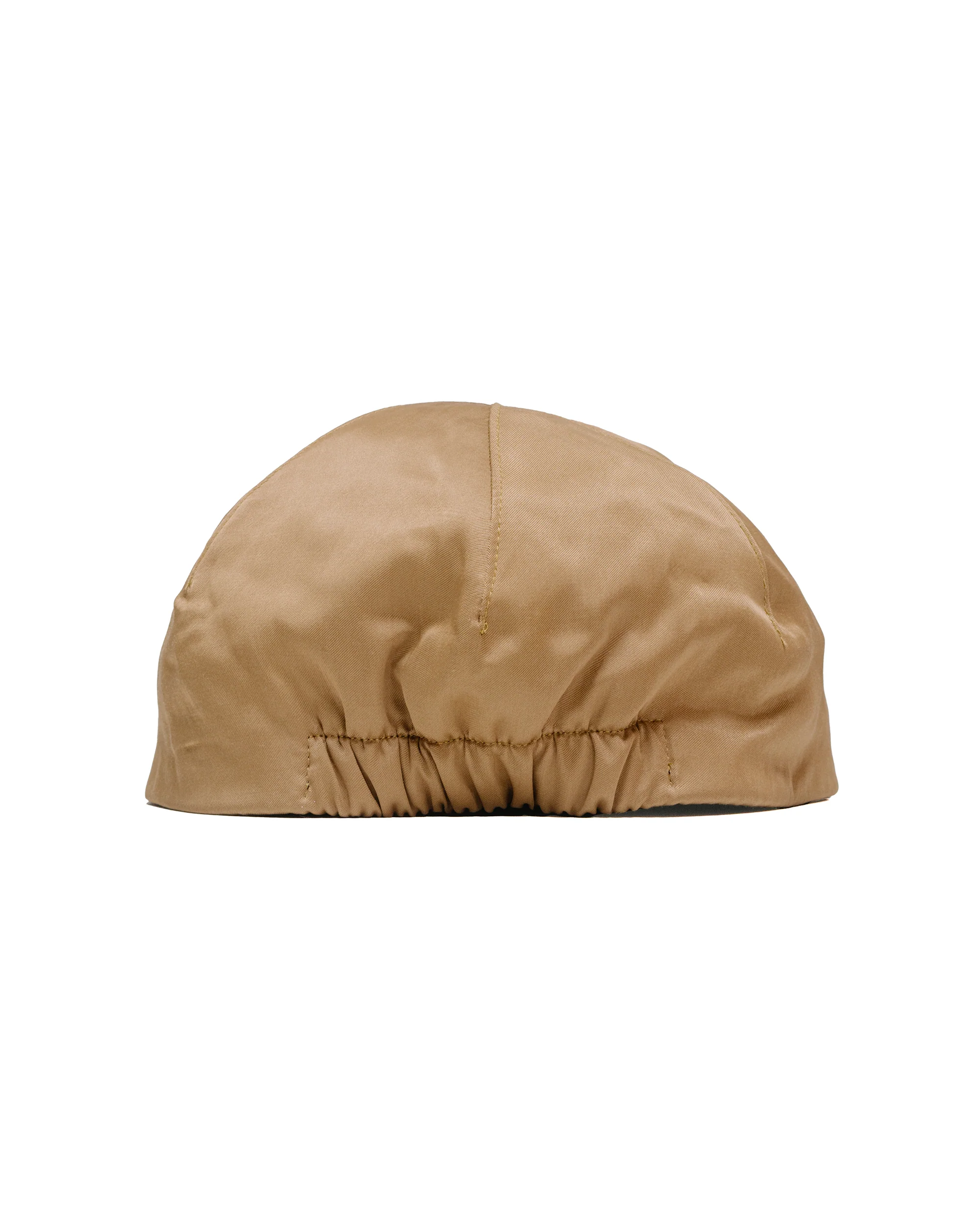 Found Feather 2 Panel Trucker Cap Rayon Cotton Dyed Satin Brown - Image 2