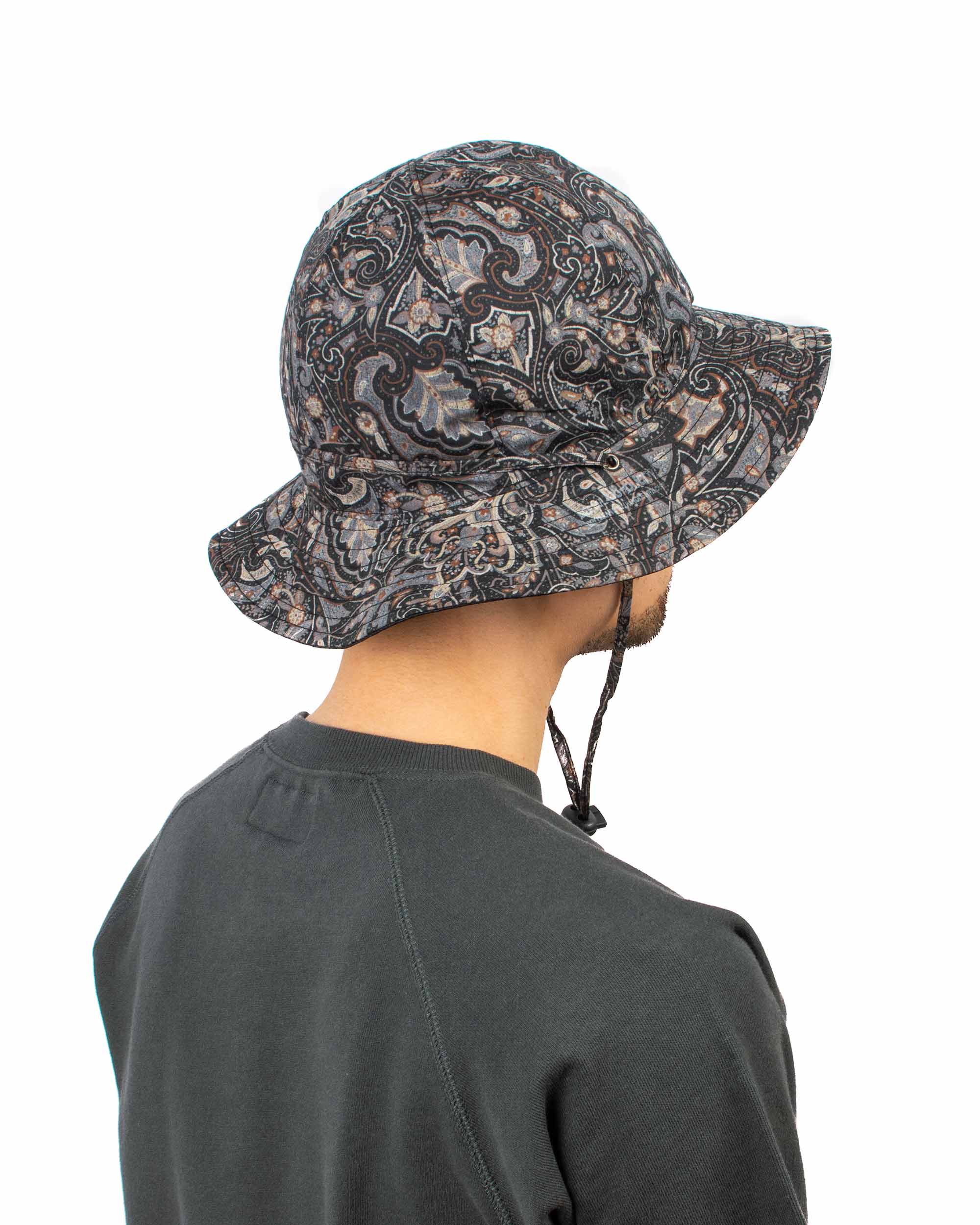 Found Feather Military Sun Hat (Reversible) Paisley + Yoryu Black - Image 3
