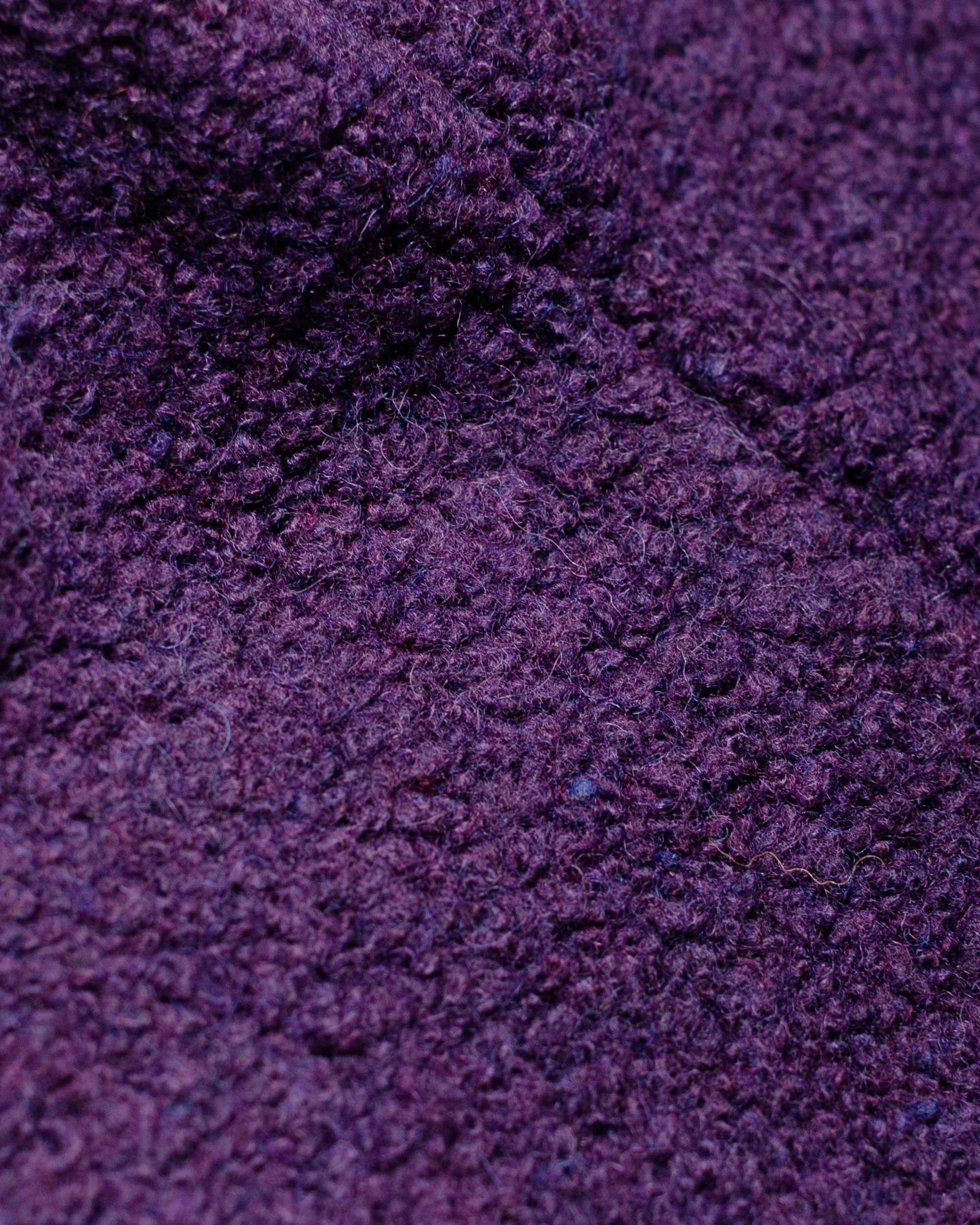 Found Feather Tulip Hat Boa Fleece RE:Newool Purple - Image 2