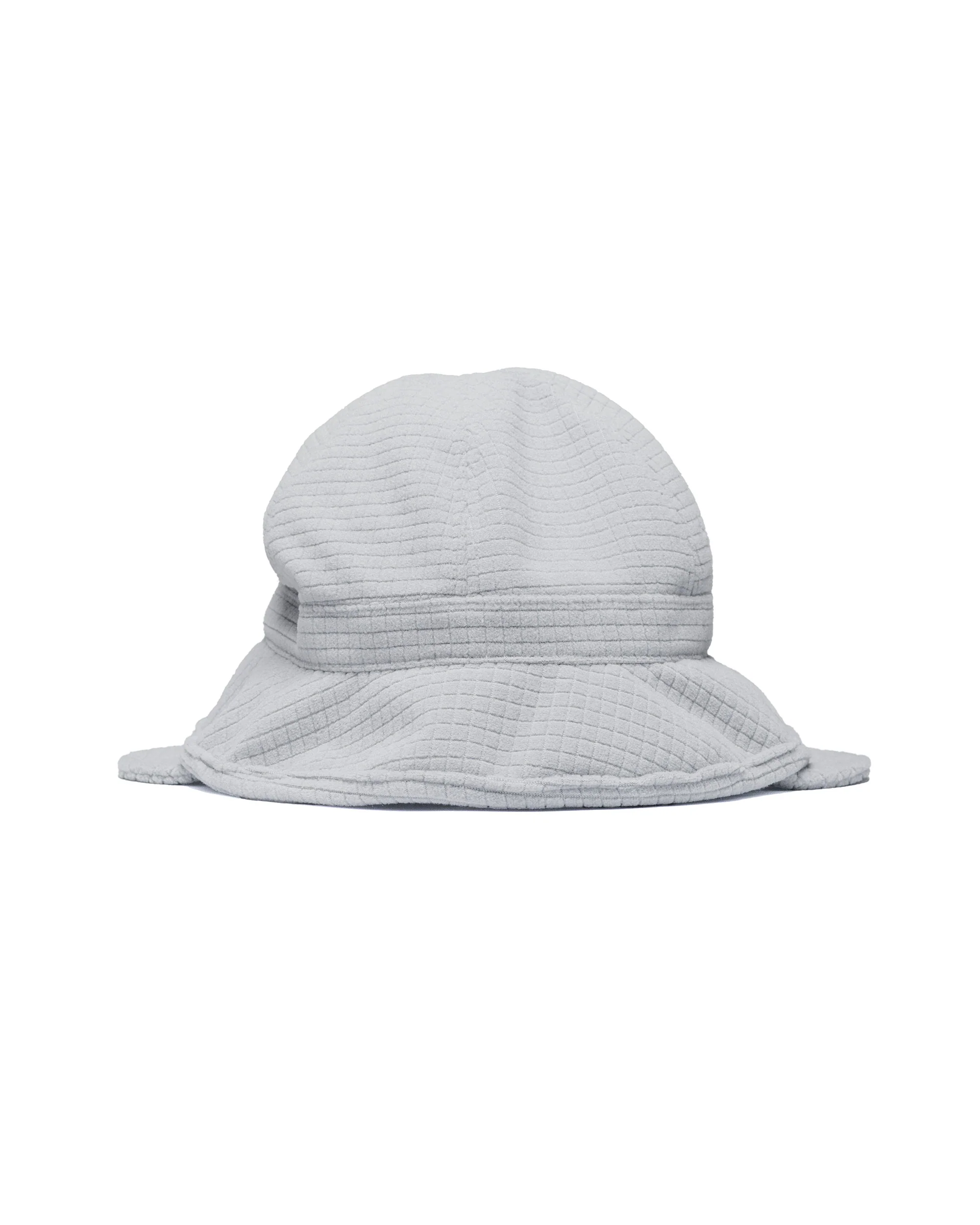 Found Feather Winter Safari Hat Quilted Polar Fleece Grey