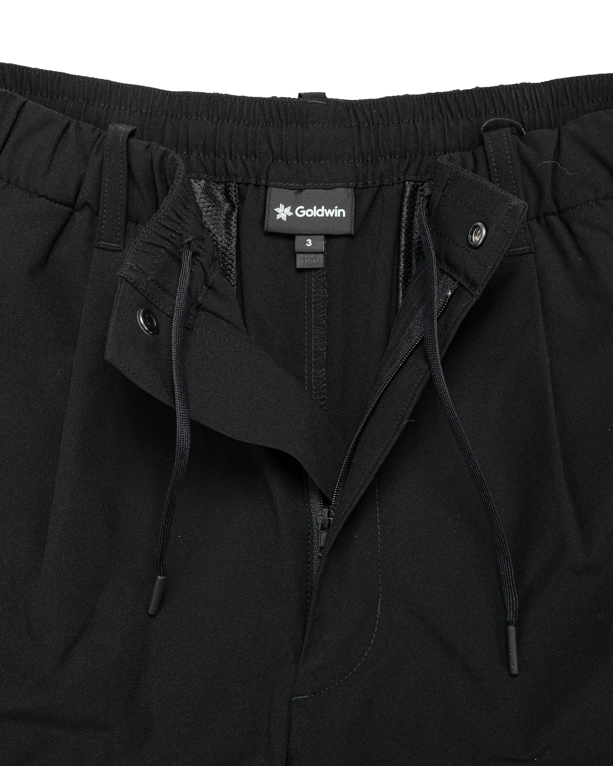 Goldwin One Tuck Light Stretch Shorts Black - Image 5