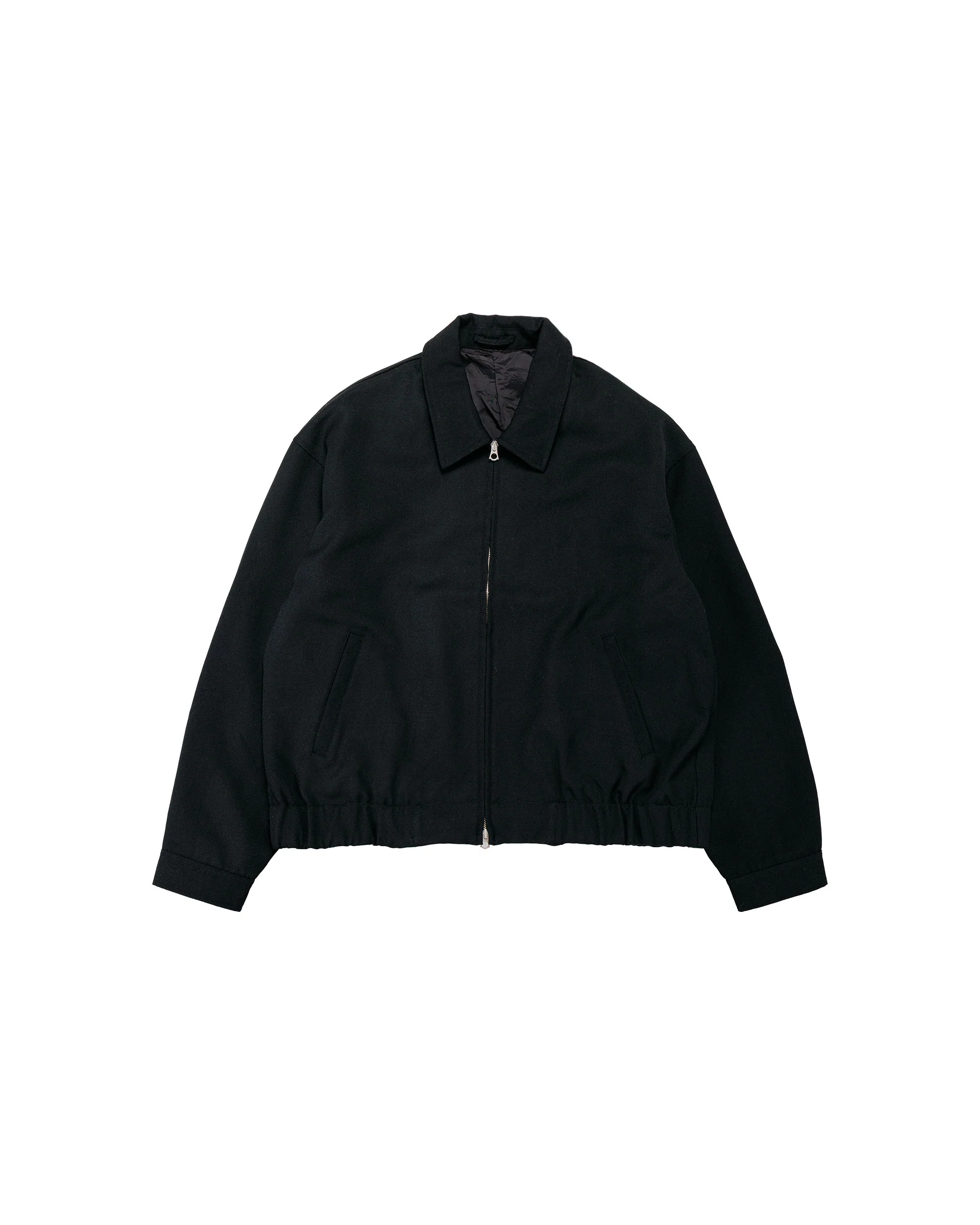 James Coward Machine Jacket Black Wool Gabardine