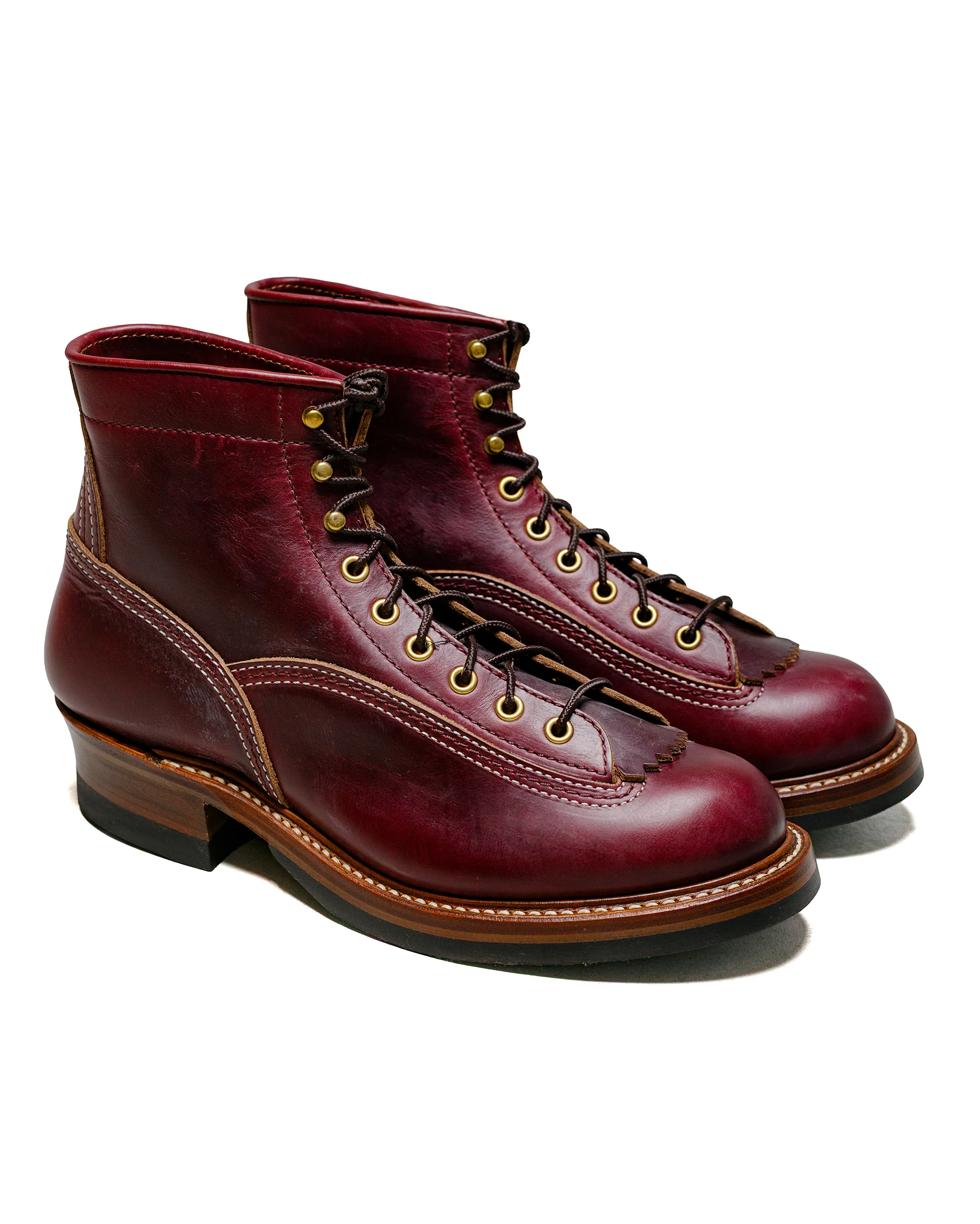 John Lofgren Bootmaker Donkey Puncher Boots Horween Leather CXL Burgundy - Image 2