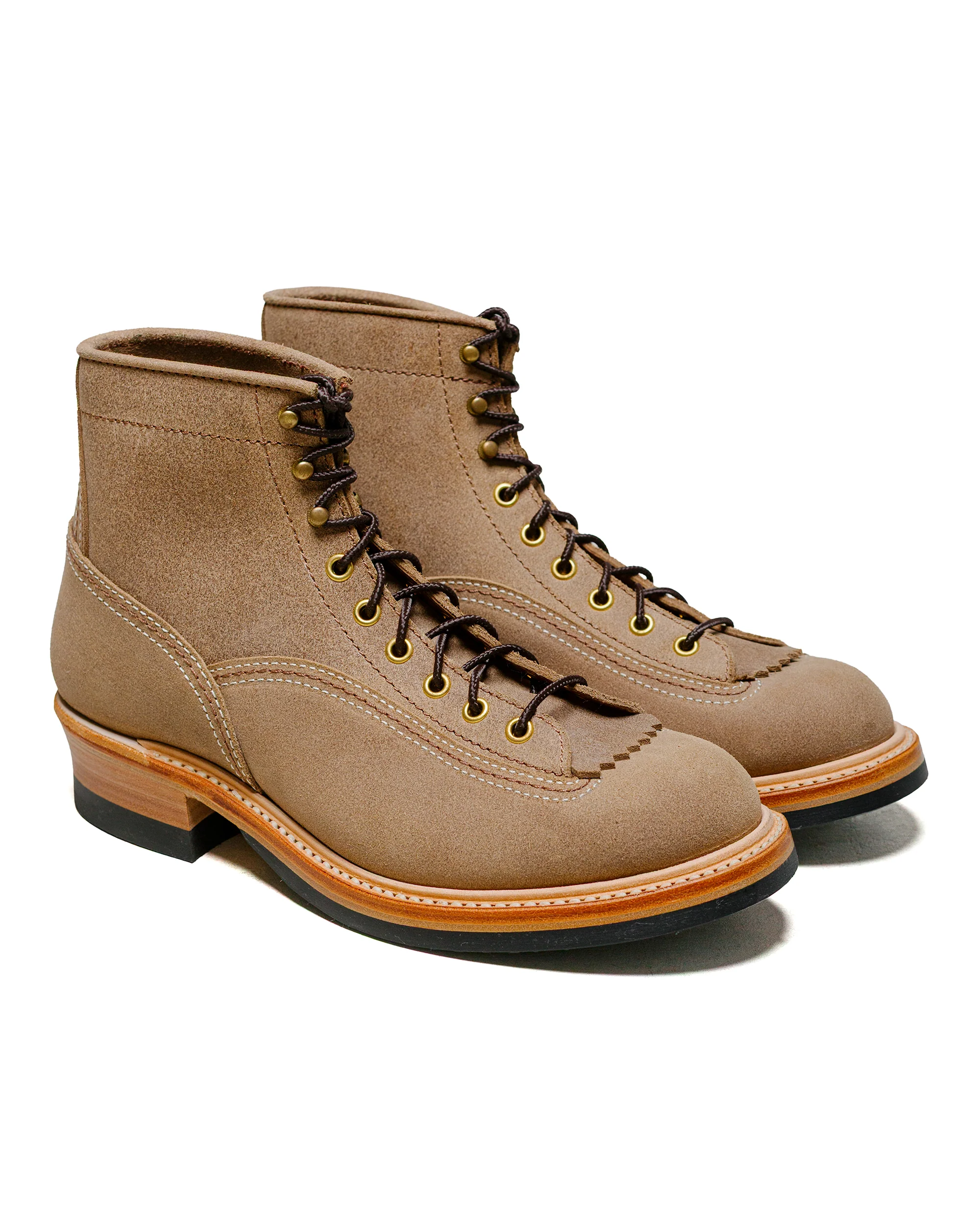 John Lofgren Bootmaker Donkey Puncher Boots Horween Leather CXL Natural Roughout - Image 2