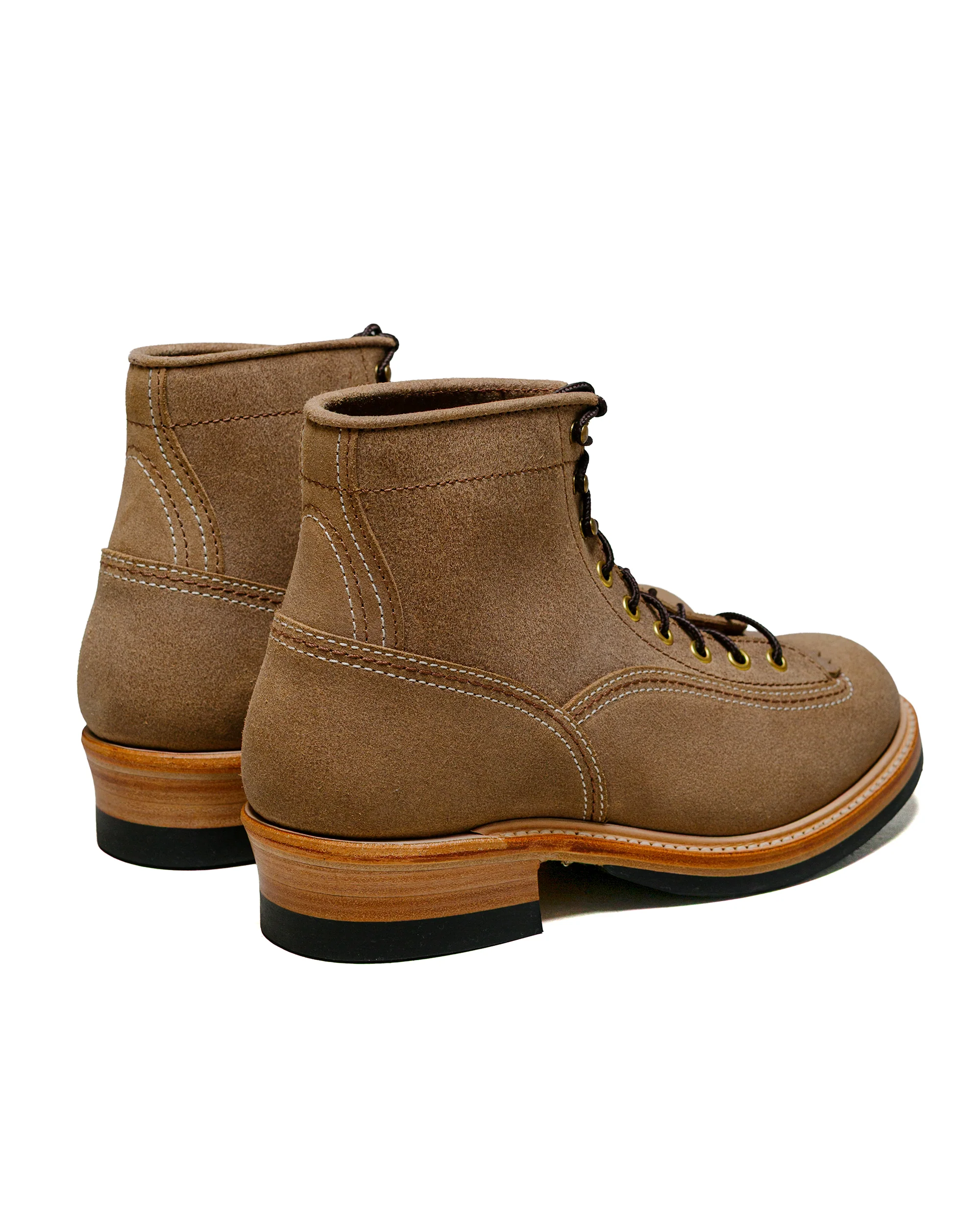 John Lofgren Bootmaker Donkey Puncher Boots Horween Leather CXL Natural Roughout - Image 3