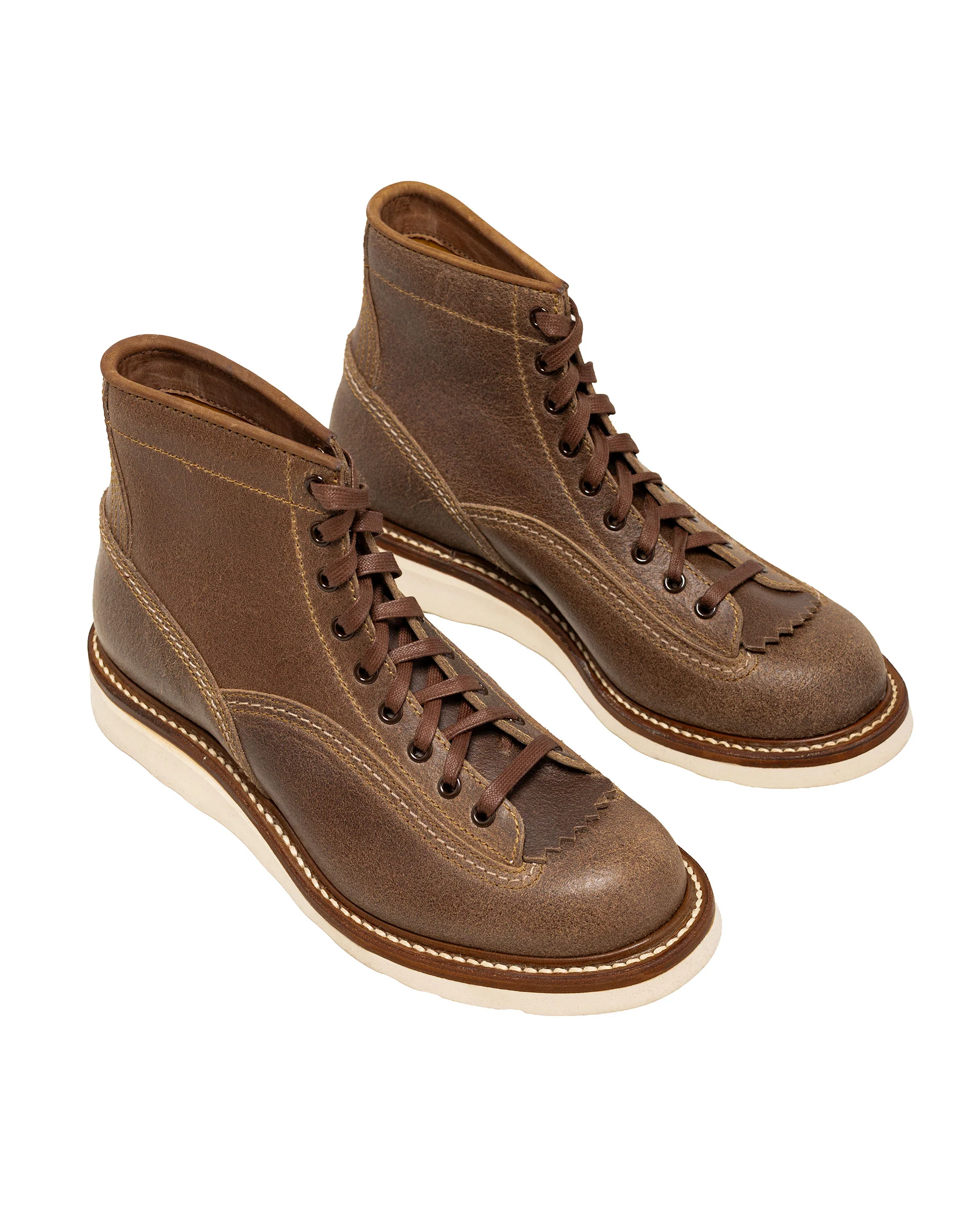 John Lofgren Bootmaker Donkey Puncher Boots Horween Waxed Flesh Natural - Image 2