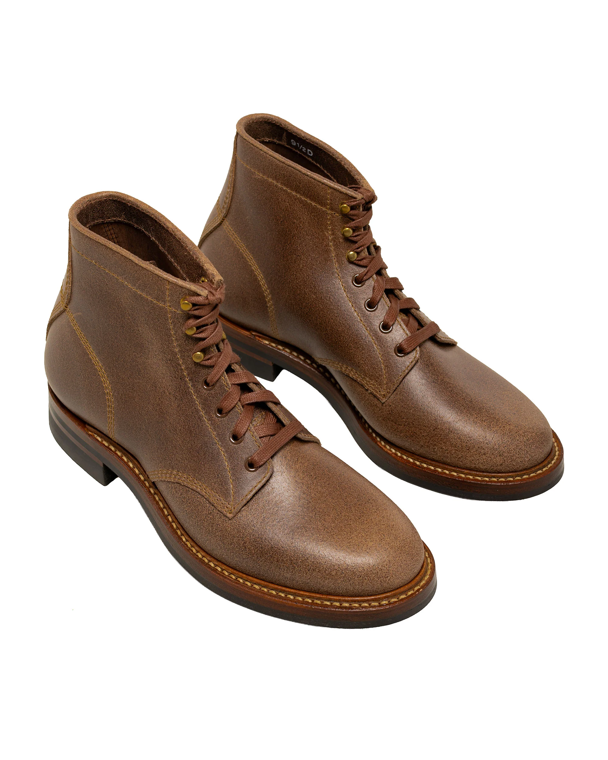 John Lofgren Bootmaker El Capitan Boots Horween Waxed Flesh Natural - Image 2