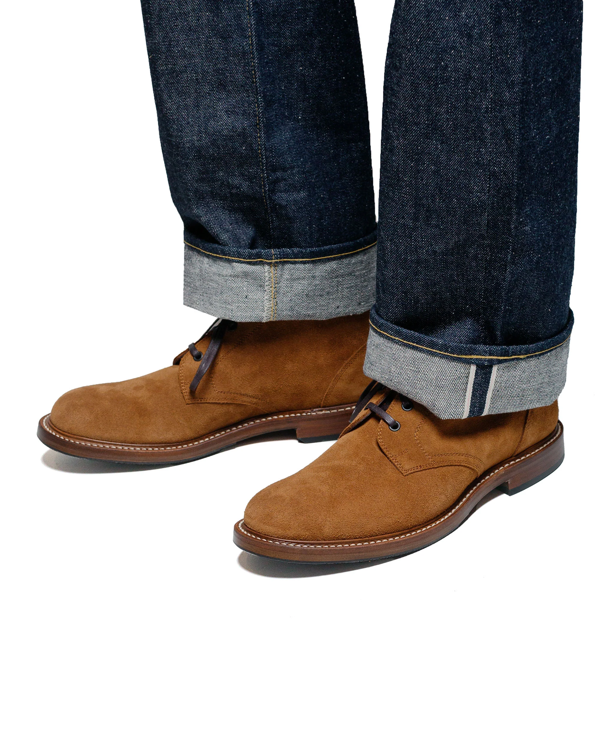 John Lofgren Bootmaker The Steadfast Chukka Boots Japanese Suede Mustard - Image 2
