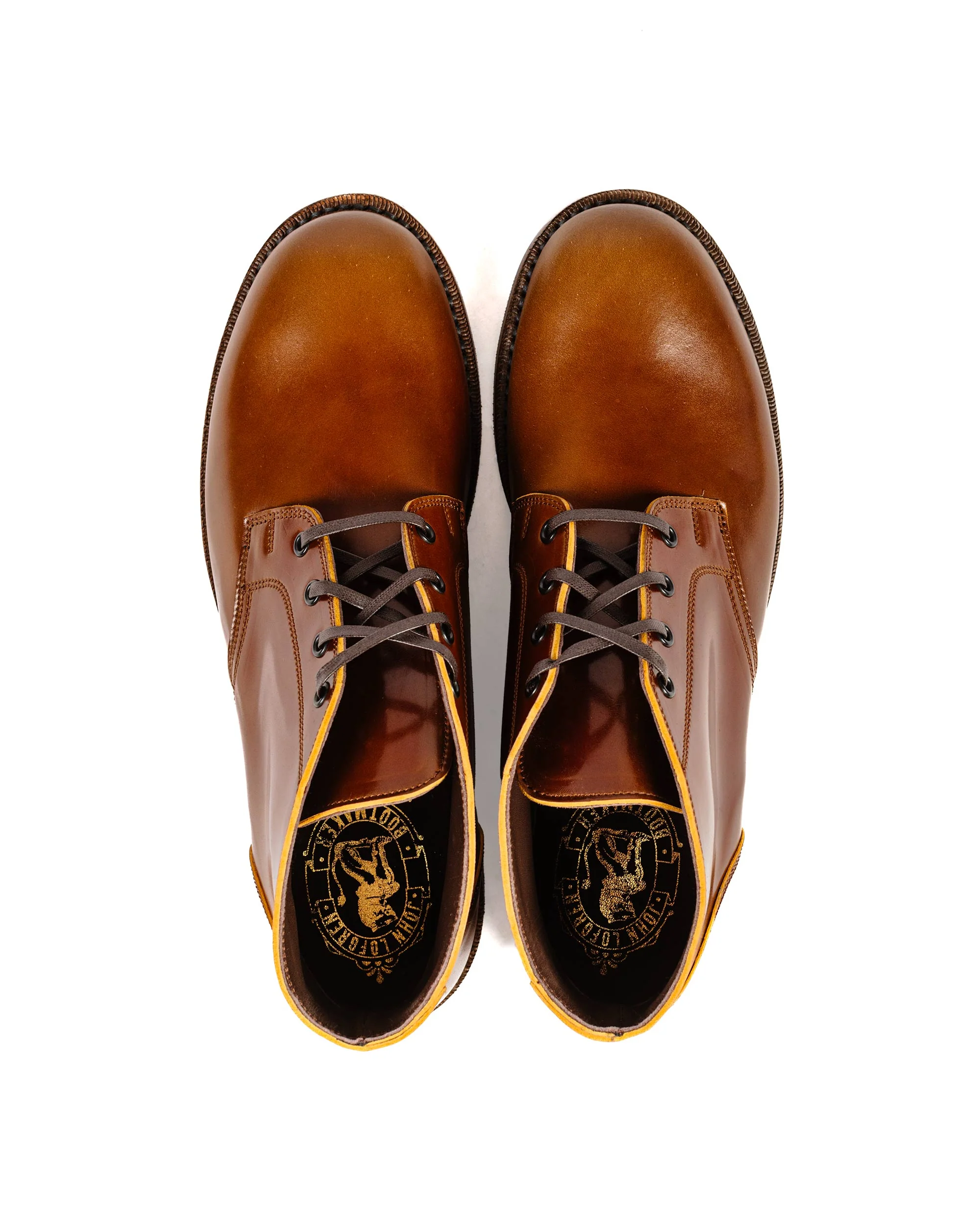 John Lofgren Bootmaker The Steadfast Chukka Boots Shinki Hikaku Shell Cordovan Cognac - Image 5