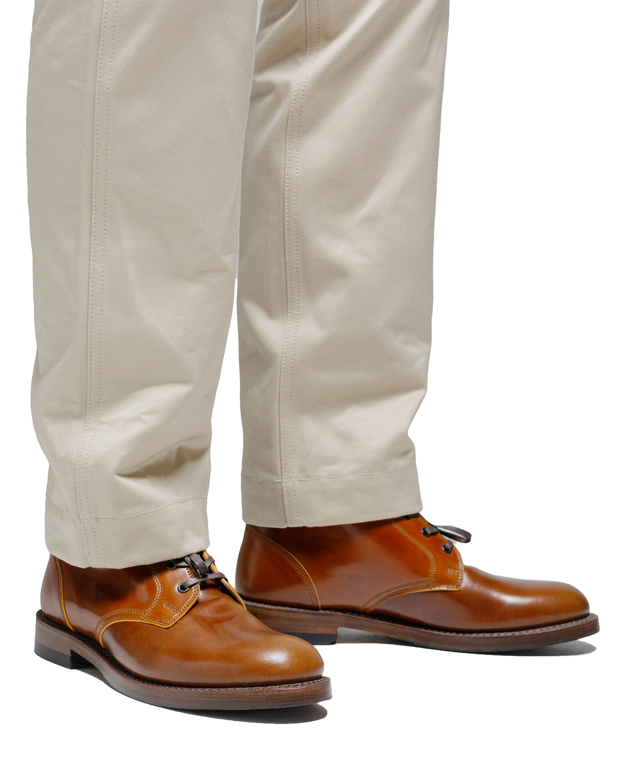John Lofgren Bootmaker The Steadfast Chukka Boots Shinki Hikaku Shell Cordovan Cognac - Image 6