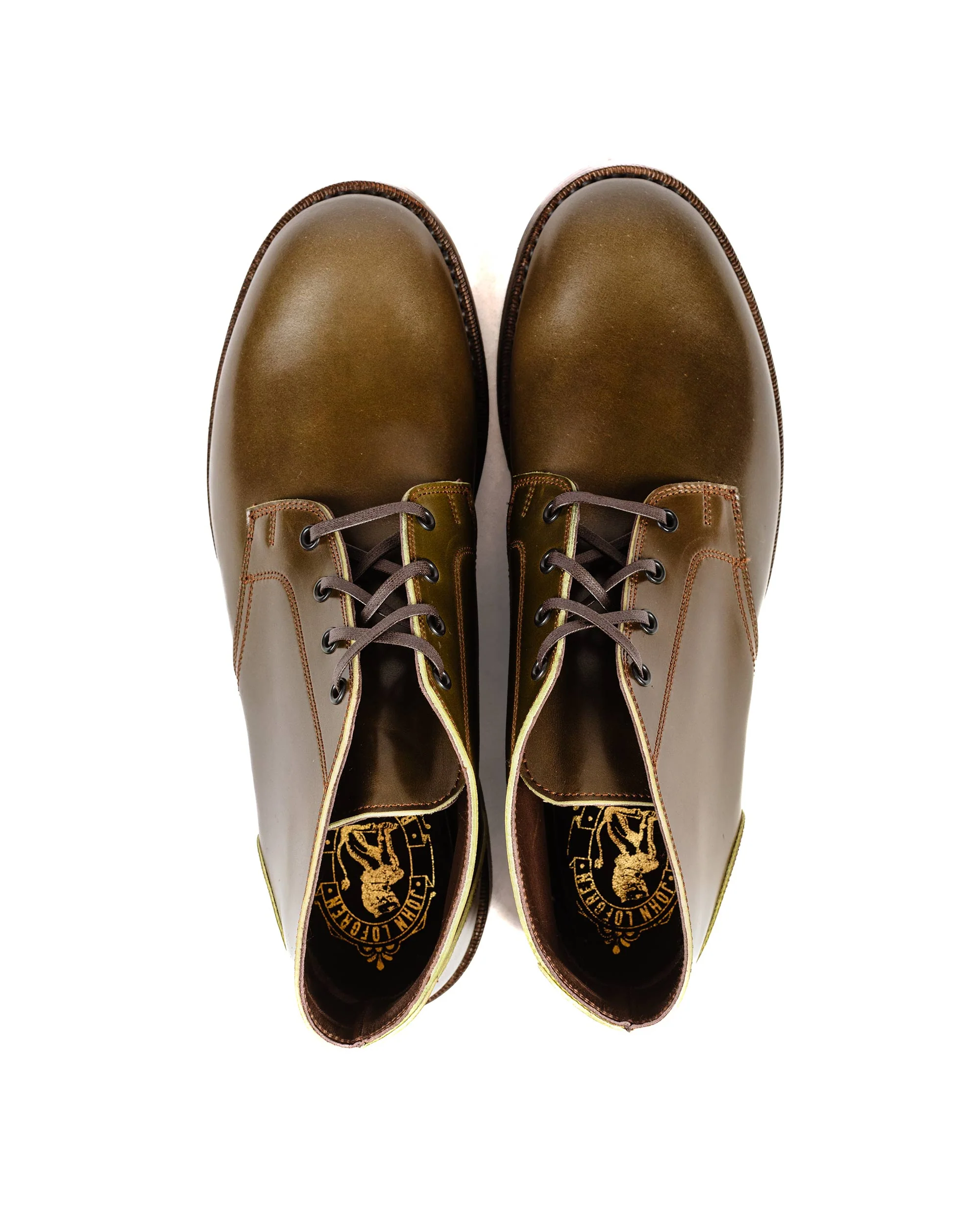 John Lofgren Bootmaker The Steadfast Chukka Boots Shinki Hikaku Shell Cordovan Olive - Image 5