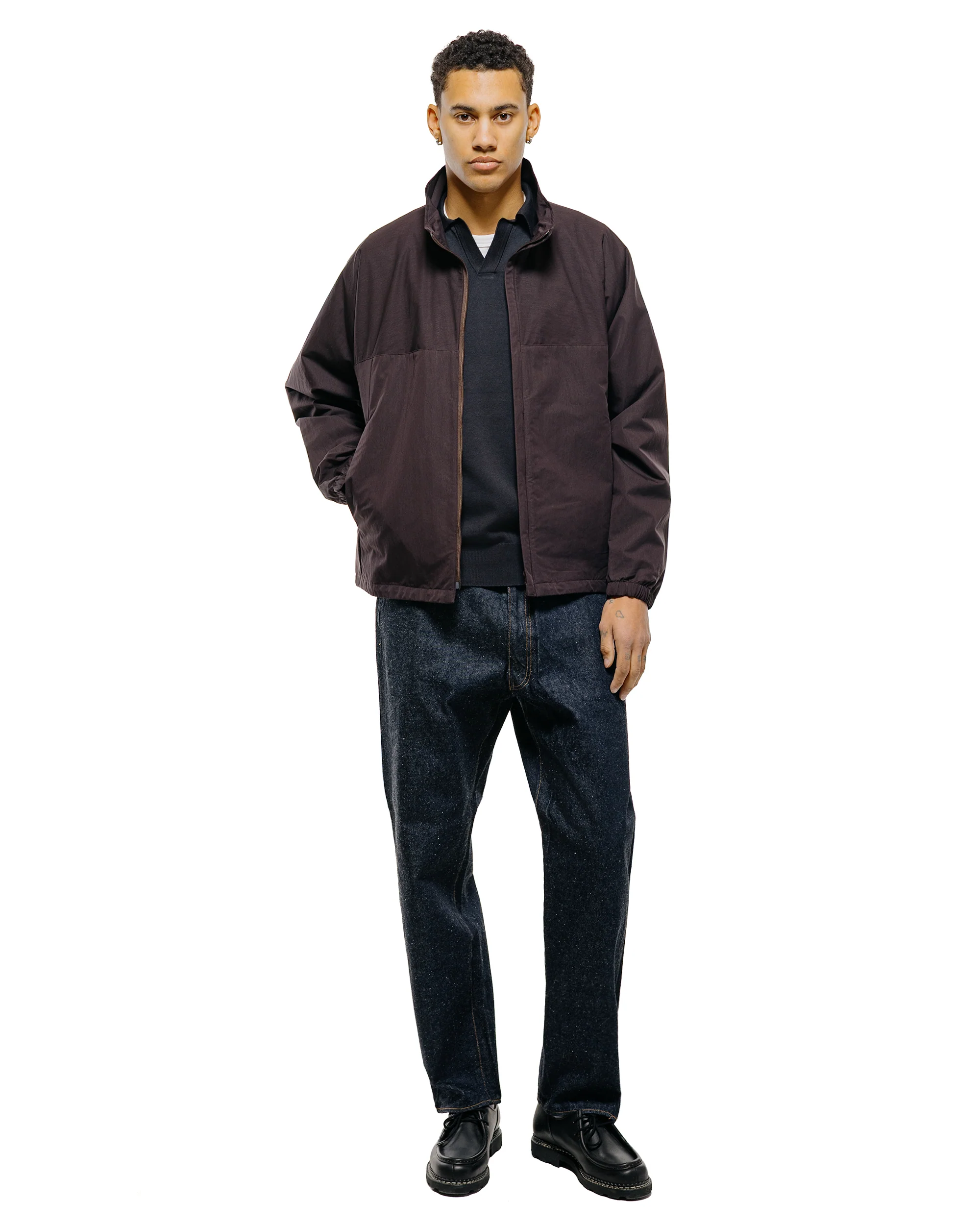 KAPTAIN SUNSHINE 5P Zipper Front Denim Pants Indigo One Wash - Image 4