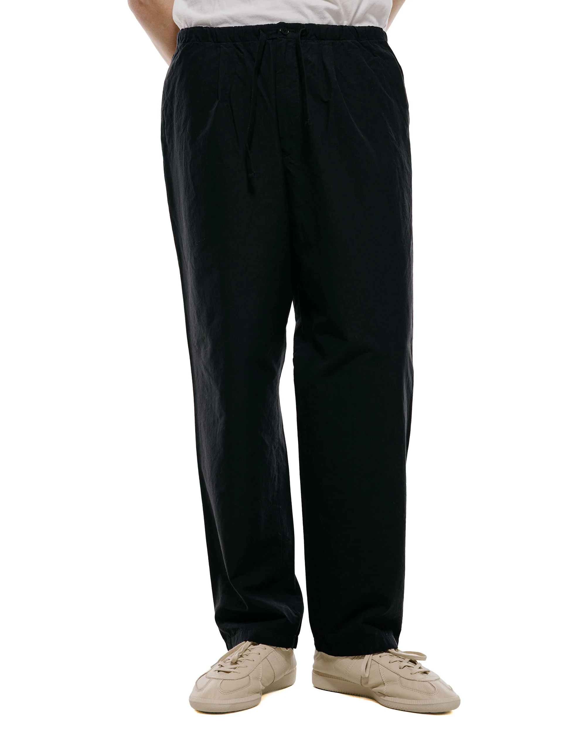 KAPTAIN SUNSHINE Cotton Silk Walk Easy Trousers Black - Image 2