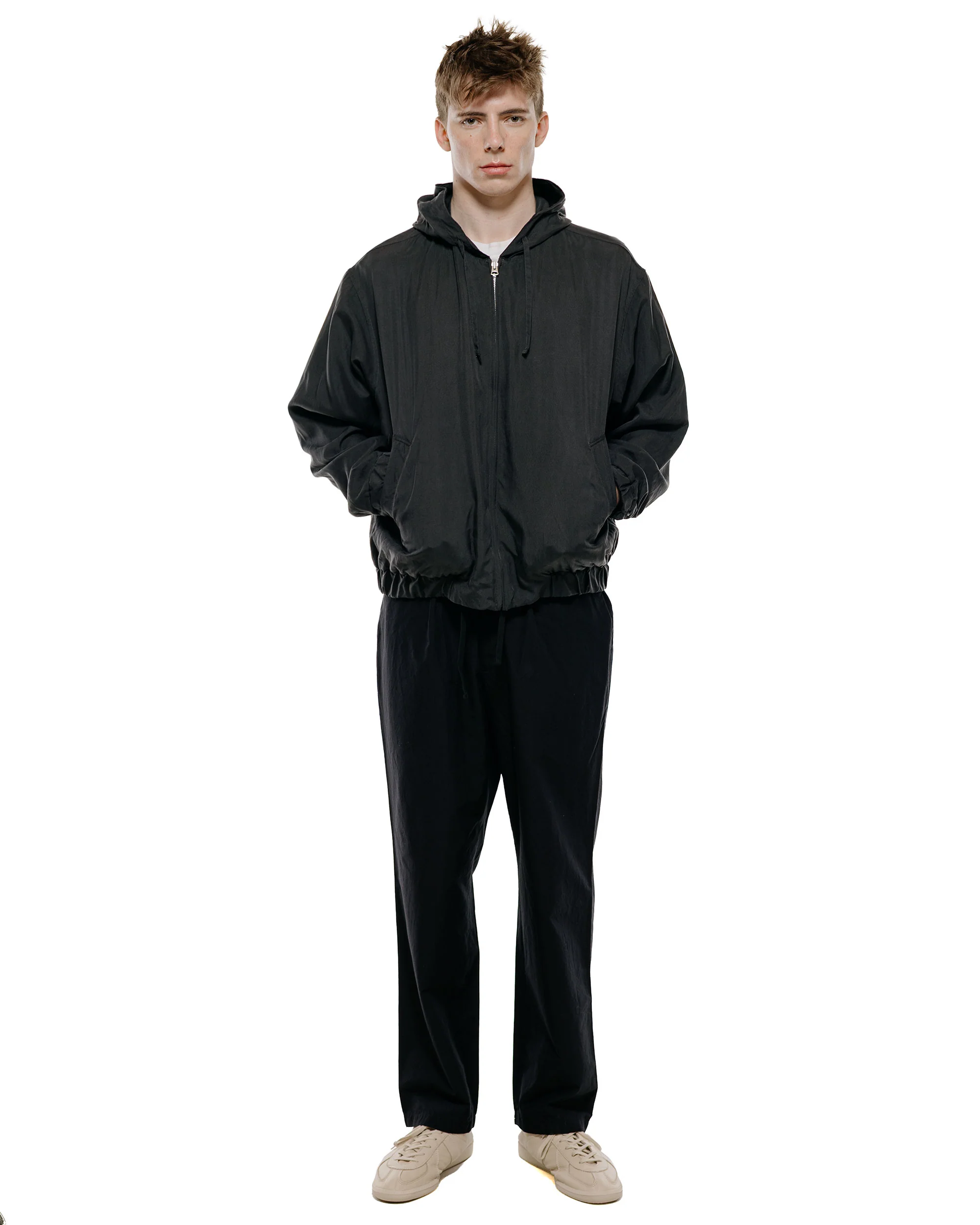 KAPTAIN SUNSHINE Cotton Silk Walk Easy Trousers Black - Image 4