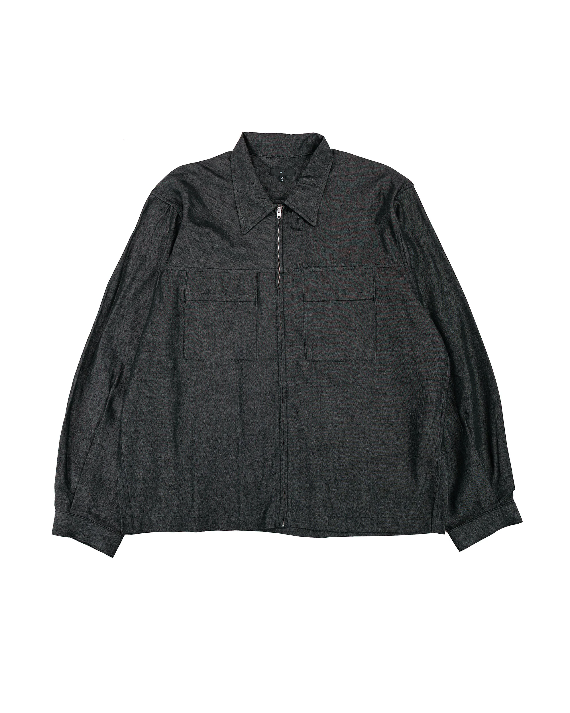 Lady White Co. Joliet Zip Shirt Black Chambray