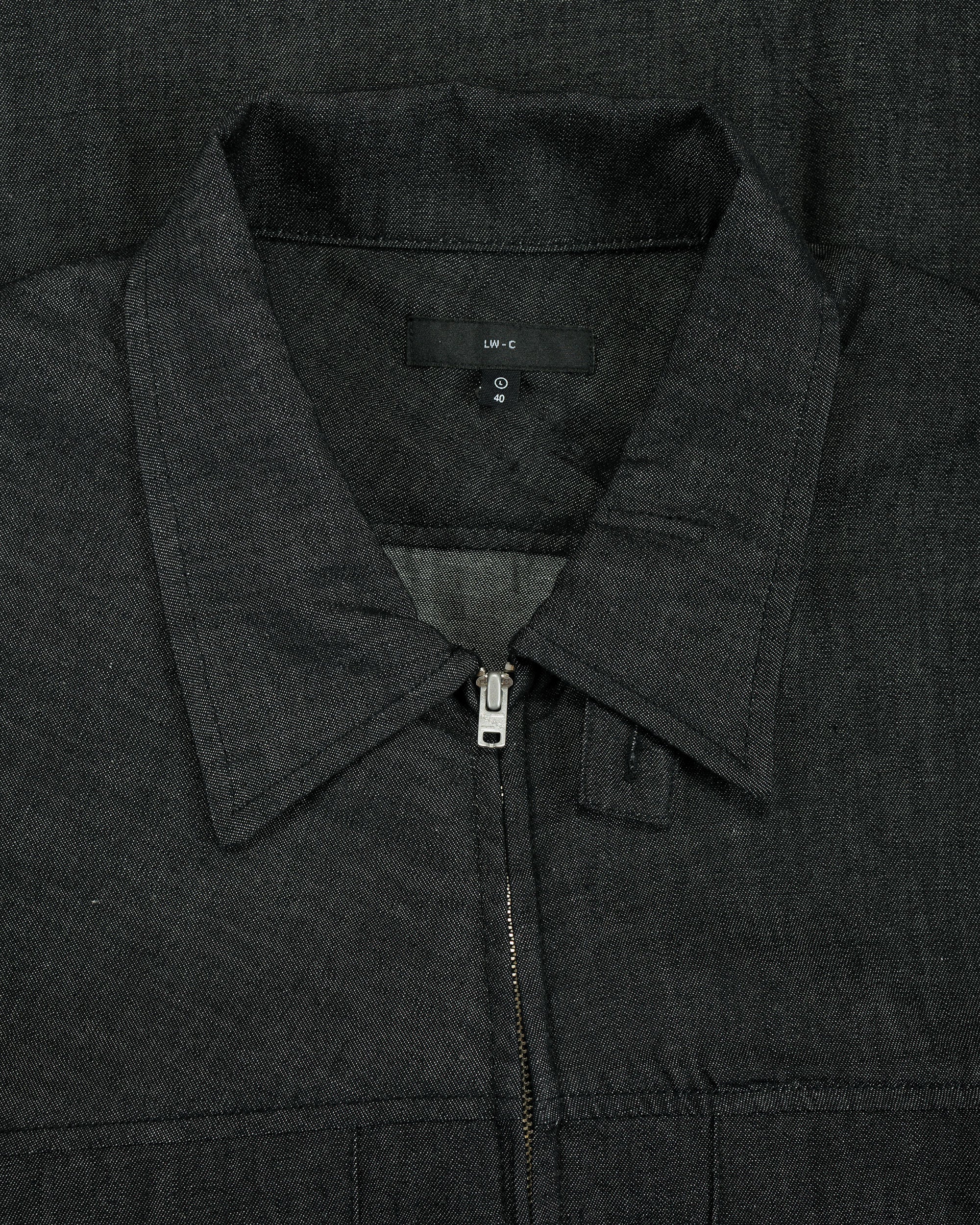 Lady White Co. Joliet Zip Shirt Black Chambray - Image 5