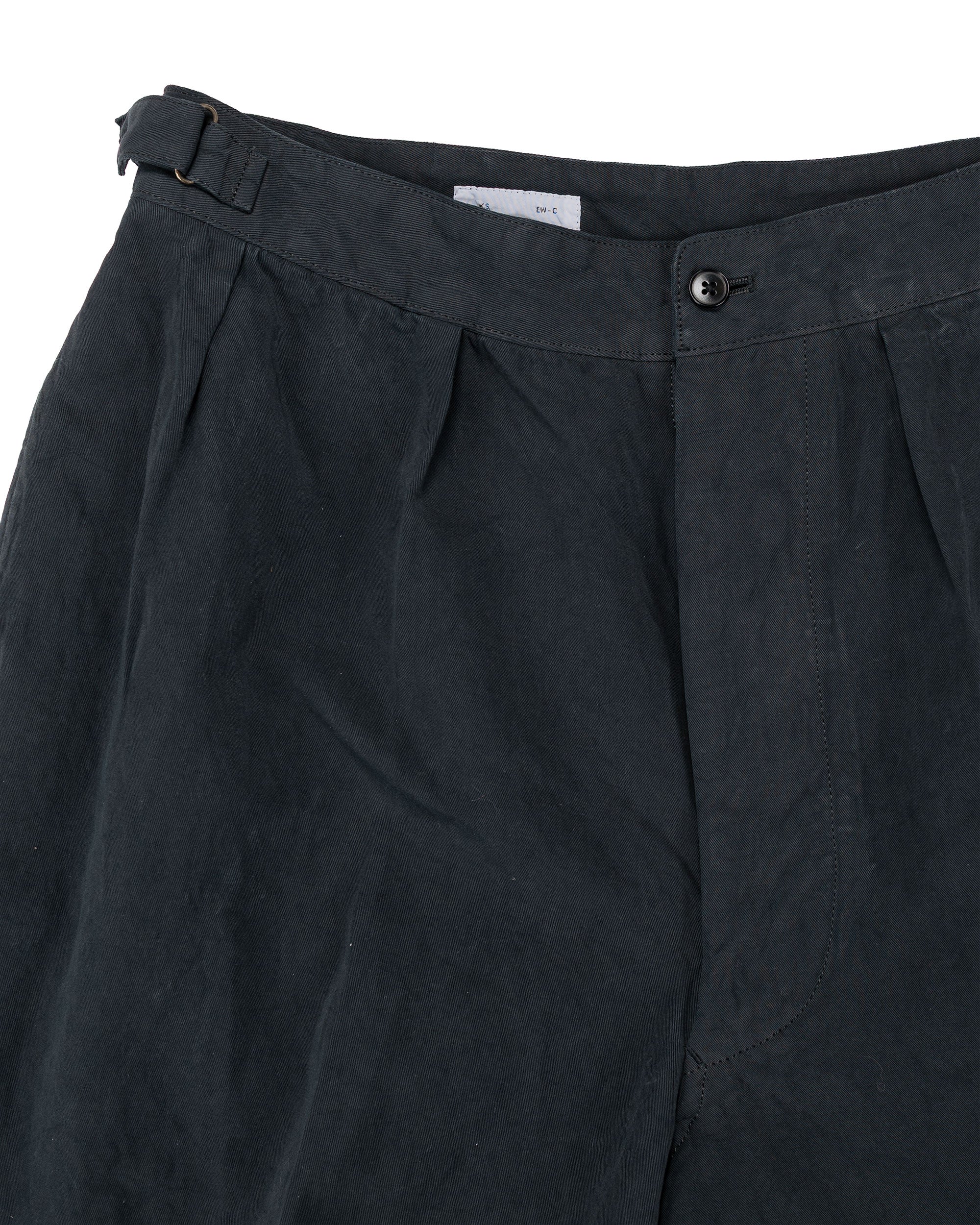Lady White Co. KAPTAIN SUNSHINE Cotton Linen Shorts Charcoal - Image 5