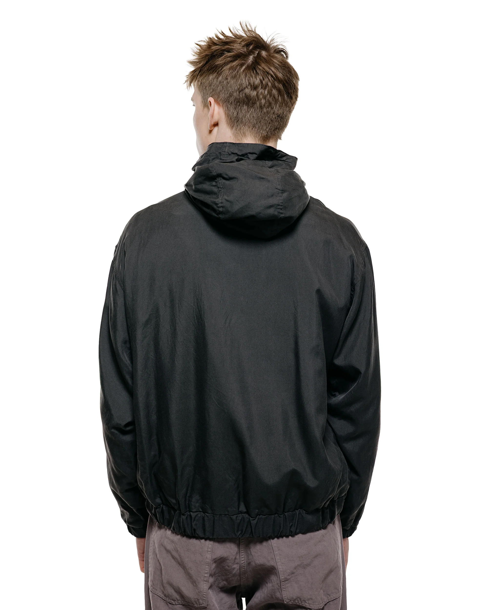 Lady White Co. KAPTAIN SUNSHINE Silk Zip Jacket Faded Black - Image 3
