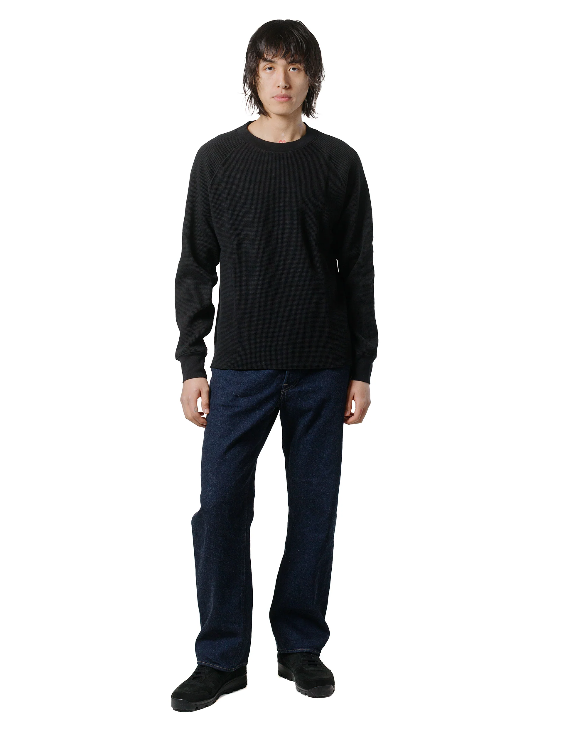 Lady White Co. Raglan Thermal Black - Image 4