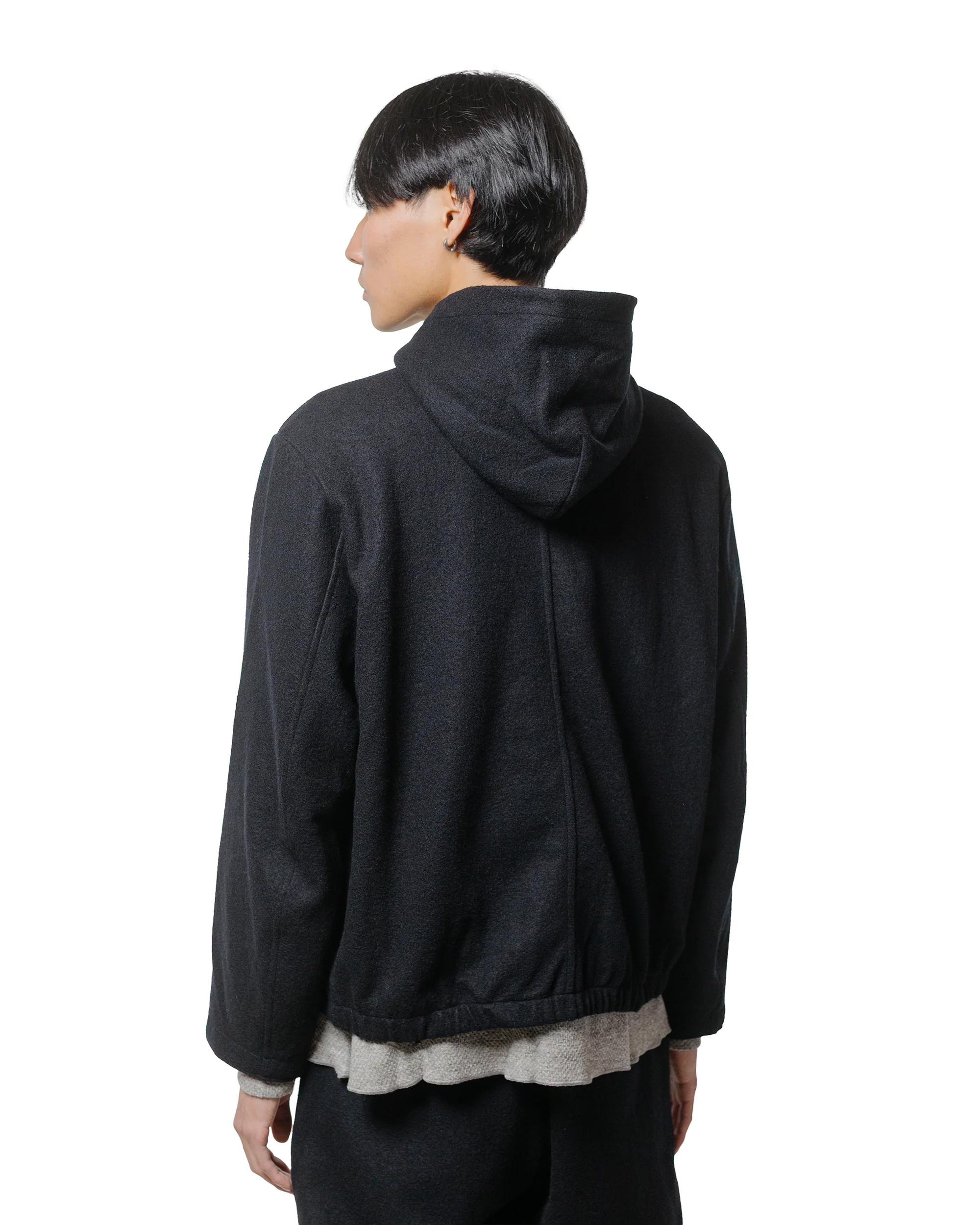 Lady White Co. Wool Zip Hoodie Black - Image 3